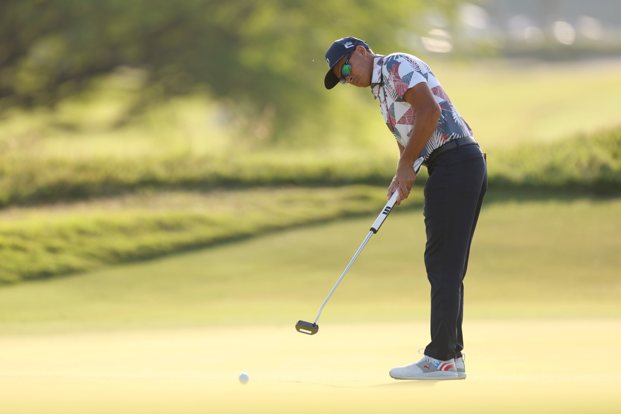 LOS ANGELES, CALIFORNIA - JUNE 16: Rickie Fowler of the United States putts on the 16th green during the second round of the 123rd U.S. Open Championship at The Los Angeles Country Club on June 16, 2023 in Los Angeles, California. (Photo by Ezra Shaw/Getty Images) LOS ANGELES, CALIFORNIA - JUNE 16: Rickie Fowler of the United States putts on the 16th green during the second round of the 123rd U.S. Open Championship at The Los Angeles Country Club on June 16, 2023 in Los Angeles, California. (Photo by Ezra Shaw/Getty Images)