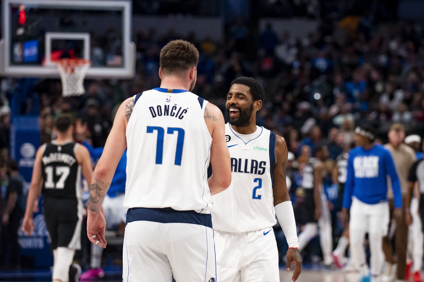 Luka DonÄiÄ and Kyrie Irving