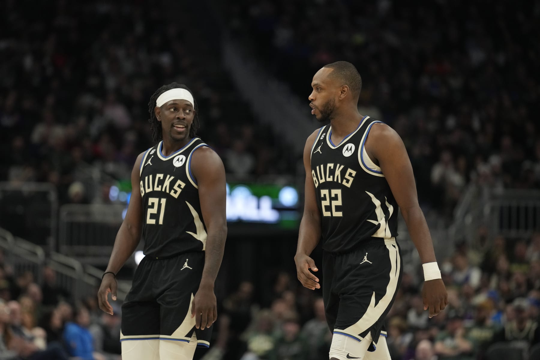 Jrue Holiday and Khris Middleton