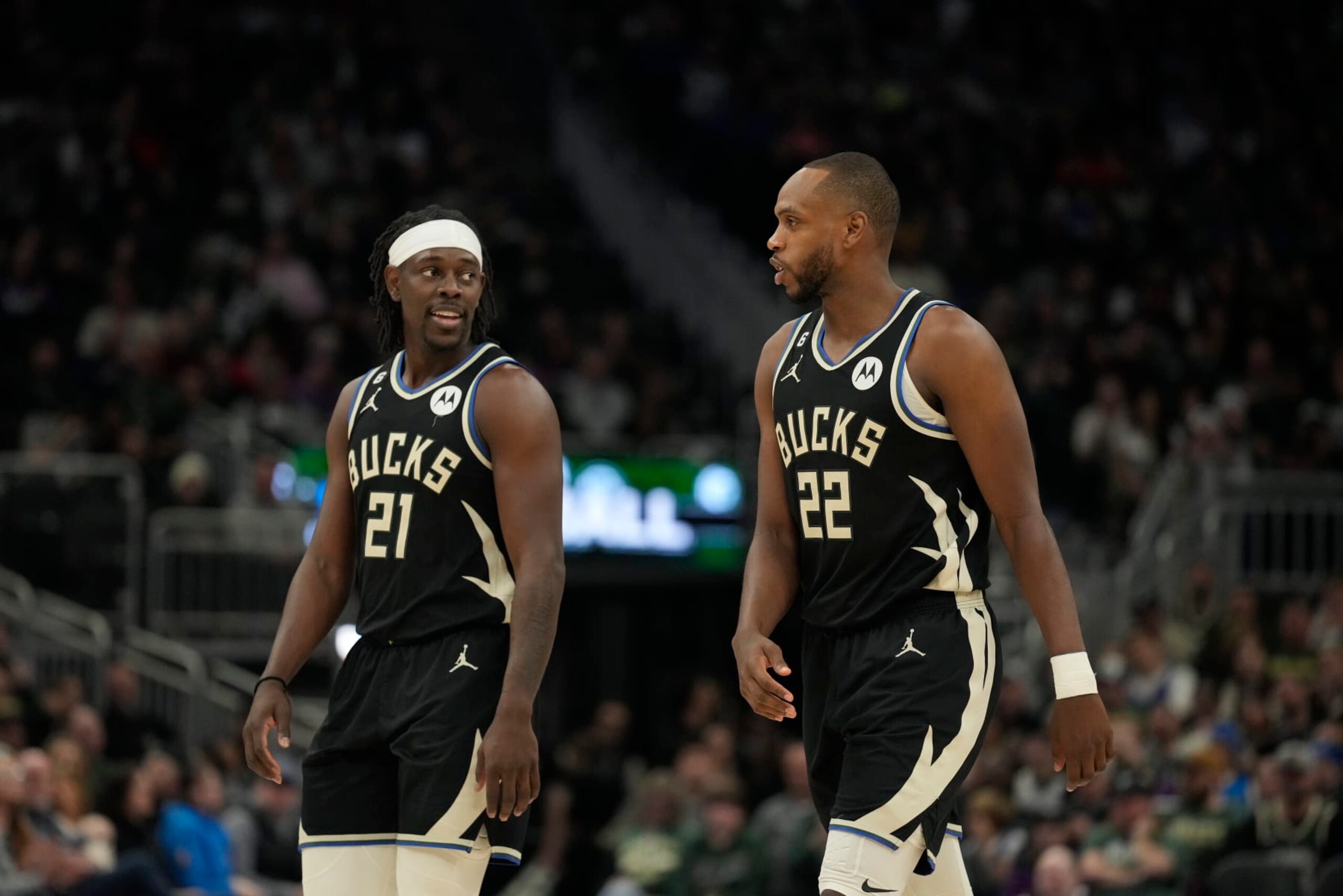 Jrue Holiday and Khris Middleton