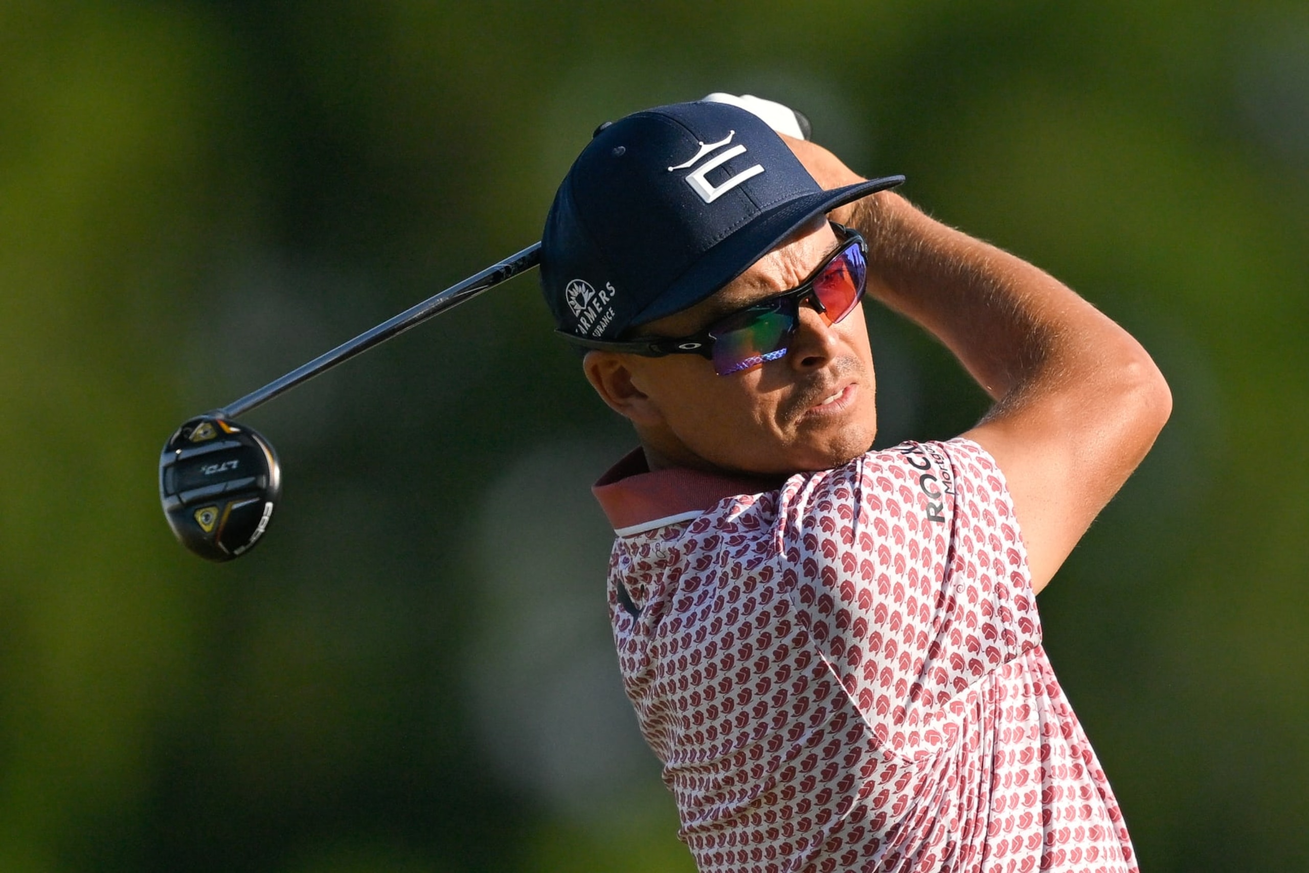 LOS ANGELES, CALIFORNIA - JUNE 17: Rickie Fowler tees off on the 10th hole during the third round of the 123rd U.S. Open Championship at The Los Angeles Country Club (North Course) on June 17, 2023 in Los Angeles, California. (Photo by Ben Jared/PGA TOUR via Getty Images)