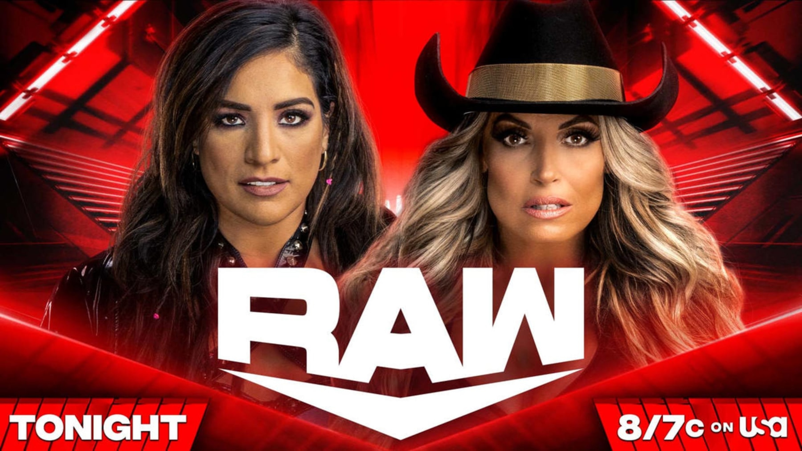 Raquel Rodriguez and Trish Stratus.