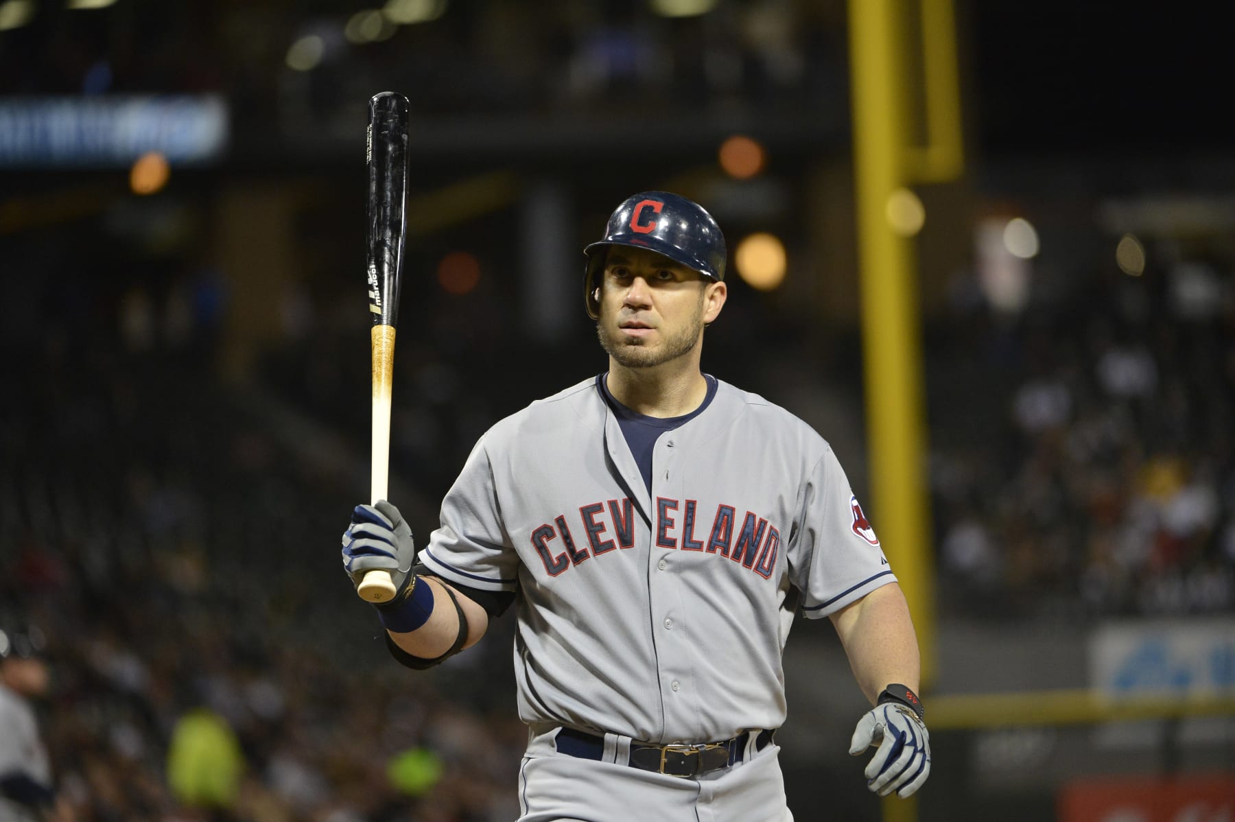 CHICAGO, IL - SEPTEMBER 26:  Travis Hafner #48 of the Cleveland Indians bats against the Chicago White Sox at U.S. Cellular Field on September 26, 2012 in Chicago, Illinois. The Indians defeated the White Sox 6-4.  (Photo by Brian D. Kersey/Getty Images)