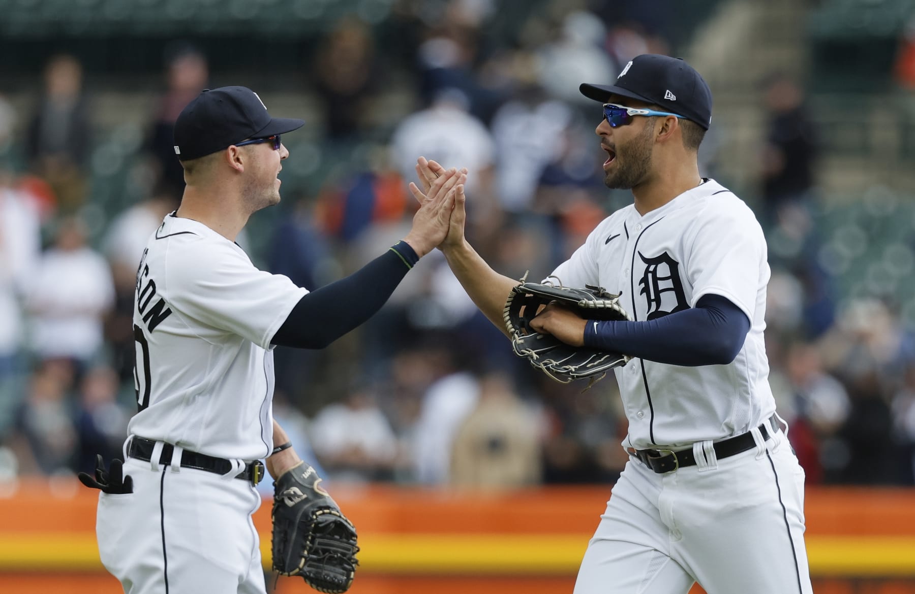 Detroit's Spencer Torkelson (L) and Riley Greene (R)