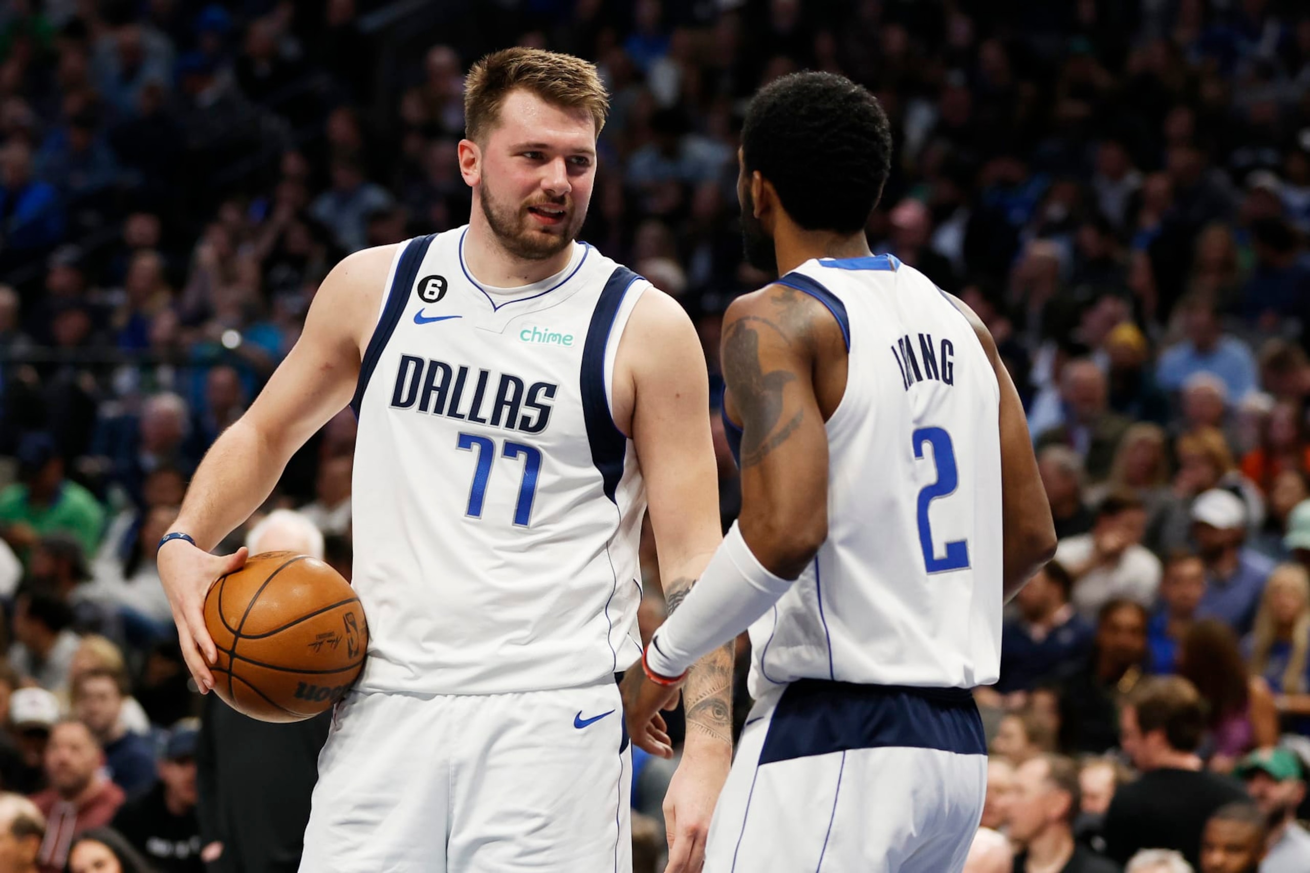 Luka DonÄiÄ and Kyrie Irving