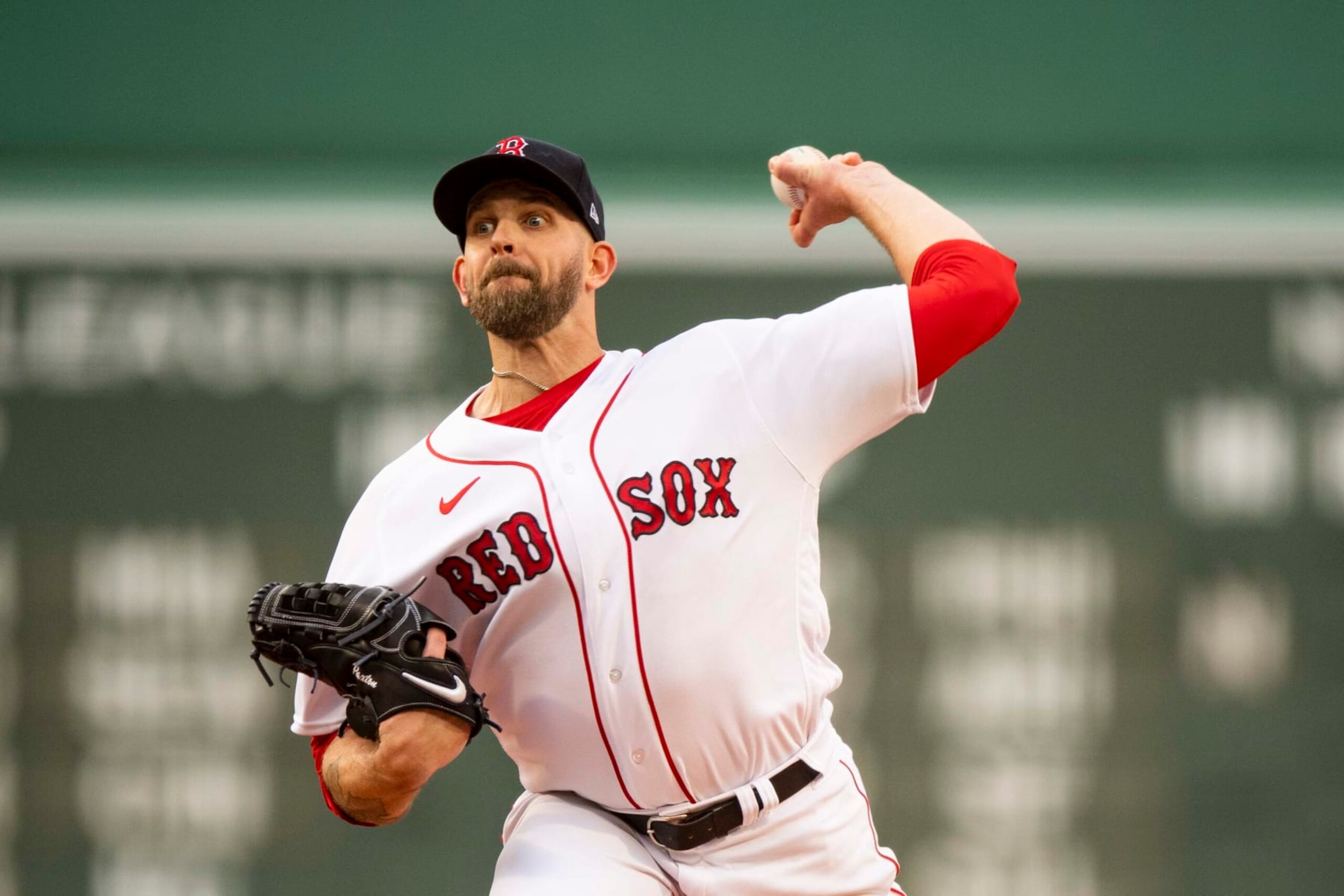 BOSTON, MA - JUNE 12: James Paxton #65 of the Boston Red Sox delivers during the first inning against the Colorado Rockies on June 12, 2023 at Fenway Park in Boston, Massachusetts. (Photo by Billie Weiss/Boston Red Sox/Getty Images)