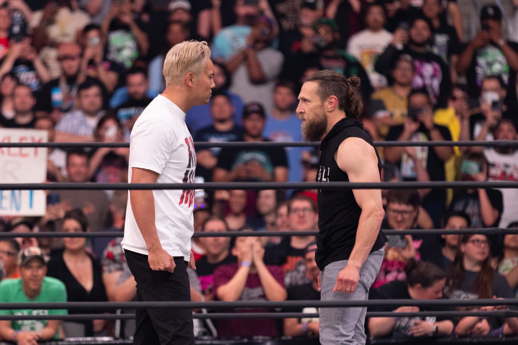 Kazuchika Okada and Bryan Danielson.