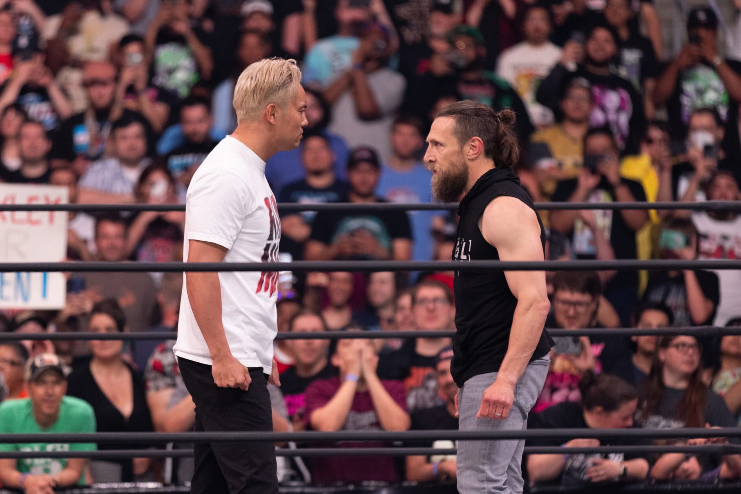 Kazuchika Okada and Bryan Danielson.