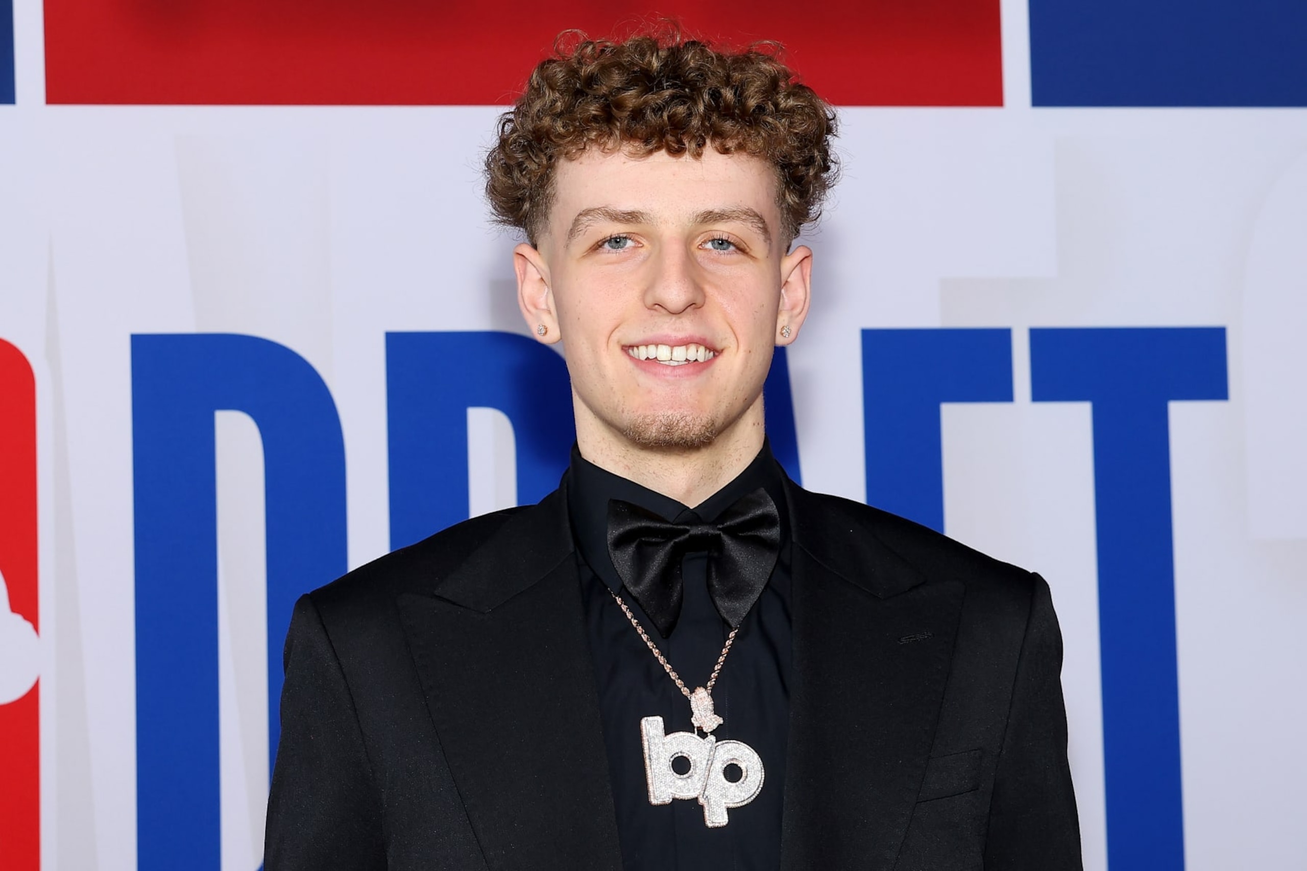 NEW YORK, NEW YORK - JUNE 22: Brandin Podziemski arrives prior to the first round of the 2023 NBA Draft at Barclays Center on June 22, 2023 in the Brooklyn borough of New York City. NOTE TO USER: User expressly acknowledges and agrees that, by downloading and or using this photograph, User is consenting to the terms and conditions of the Getty Images License Agreement. (Photo by Arturo Holmes/Getty Images)