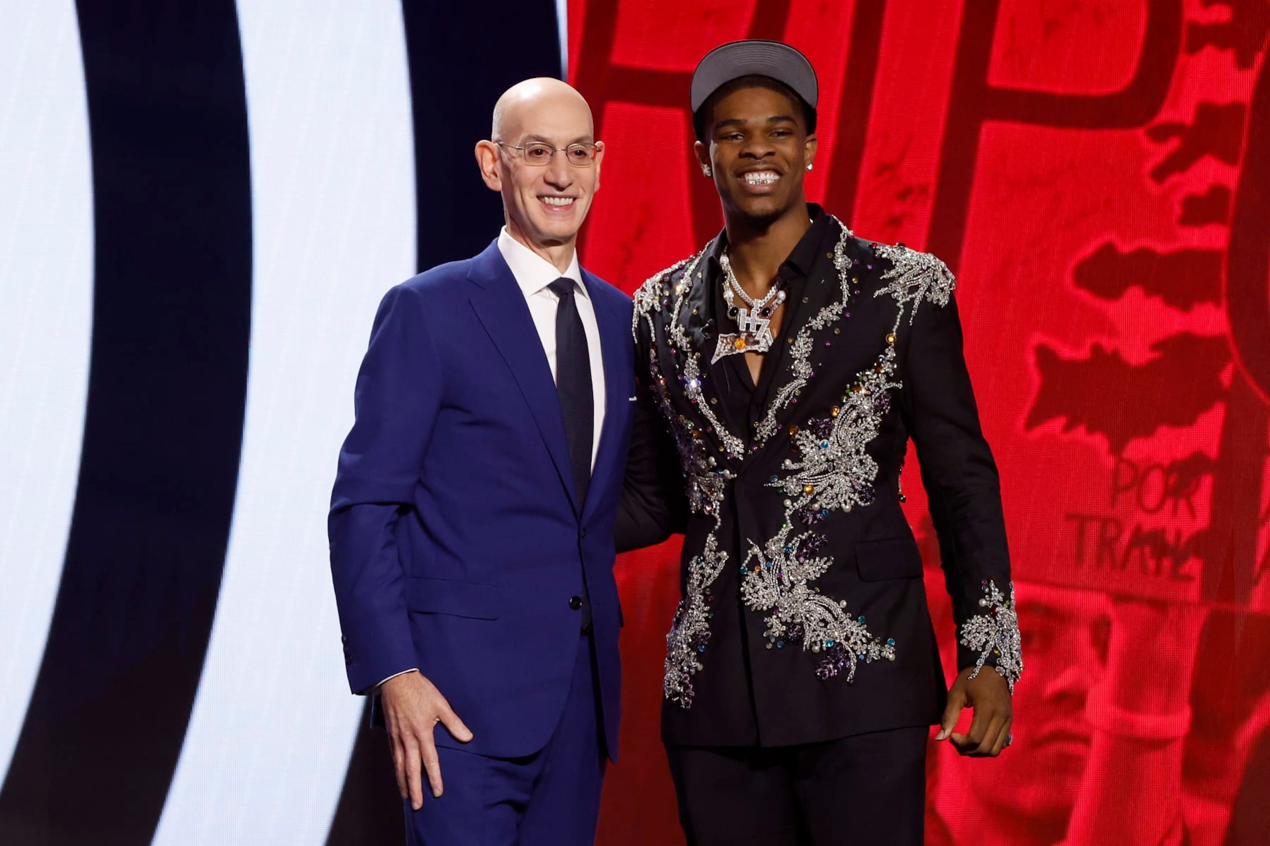 Adam Silver and Scoot Henderson Adam Silver and Scoot Henderson