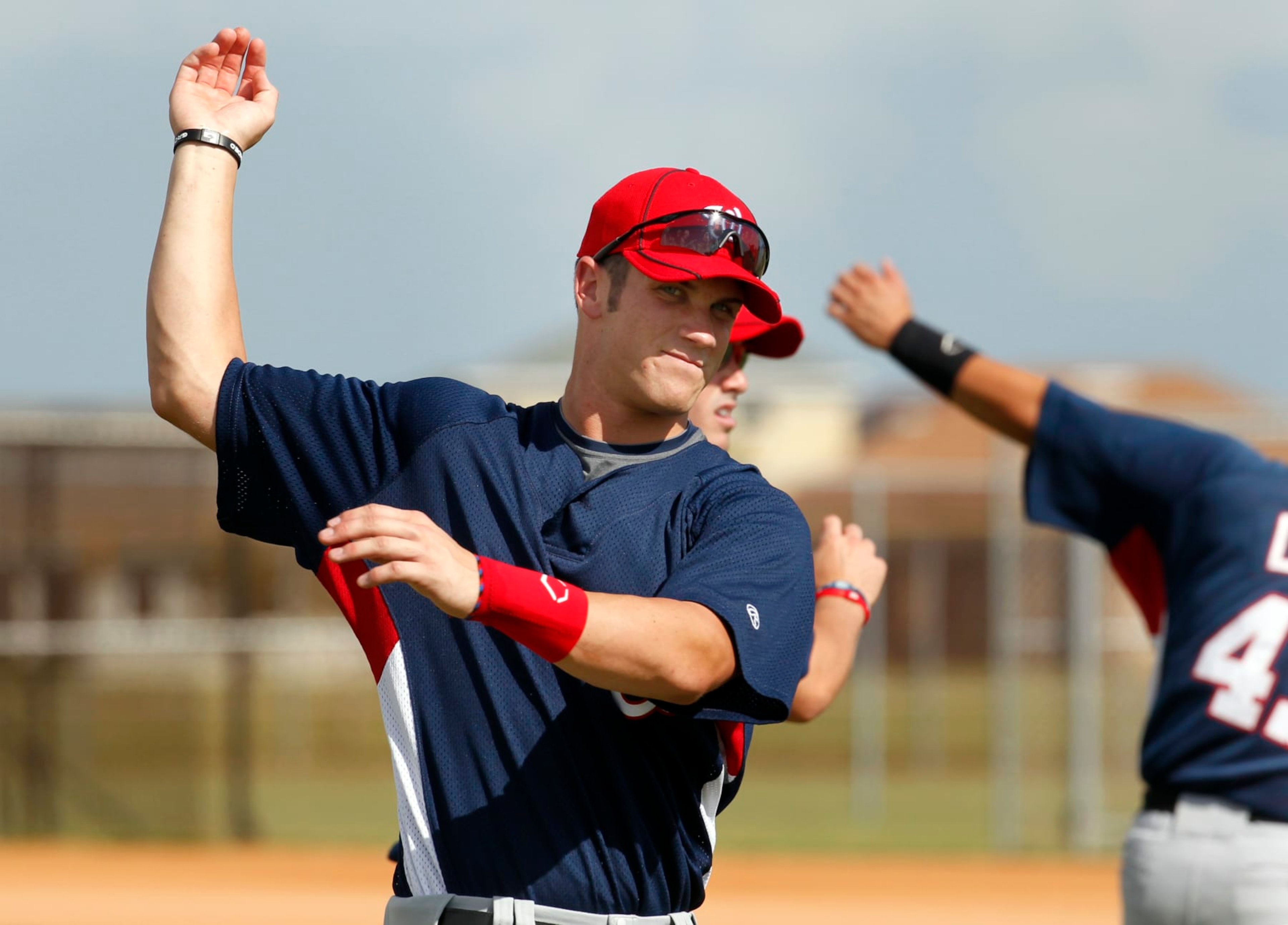 17 SEP 2010: 2010 MLB Draft's first overall pick Bryce Harper of the Nationals participates in his first professional workout at the Washington Nationals Baseball Complex in Melbourne, Florida. (Photo by Cliff Welch/Icon SMI/Icon Sport Media via Getty Images) 17 SEP 2010: 2010 MLB Draft's first overall pick Bryce Harper of the Nationals participates in his first professional workout at the Washington Nationals Baseball Complex in Melbourne, Florida. (Photo by Cliff Welch/Icon SMI/Icon Sport Media via Getty Images)