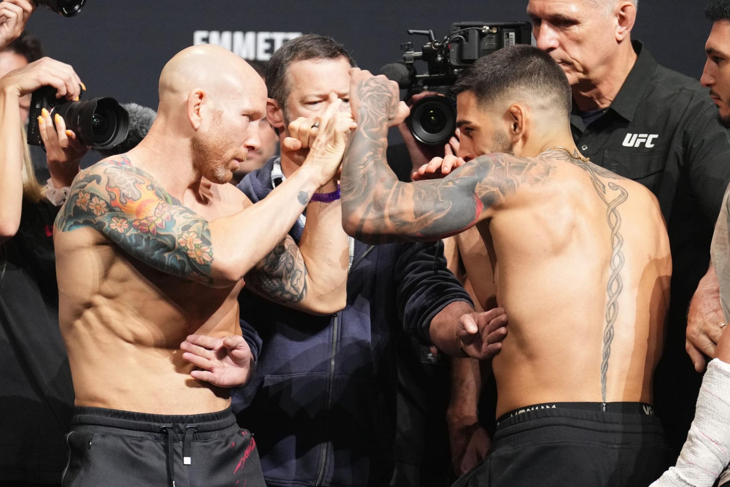Josh Emmett squares off against Ilia Topuria