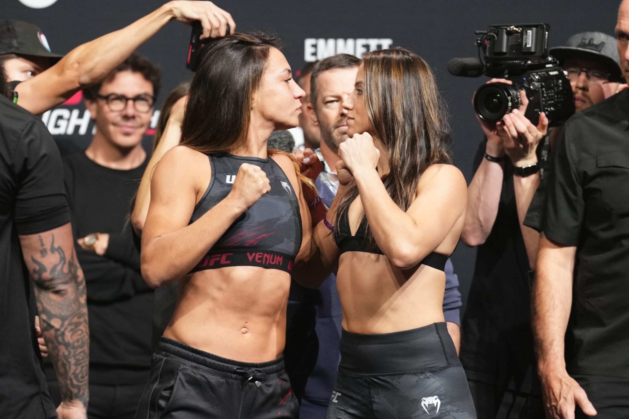 Amanda Ribas (left) and Maycee Barber (right)
