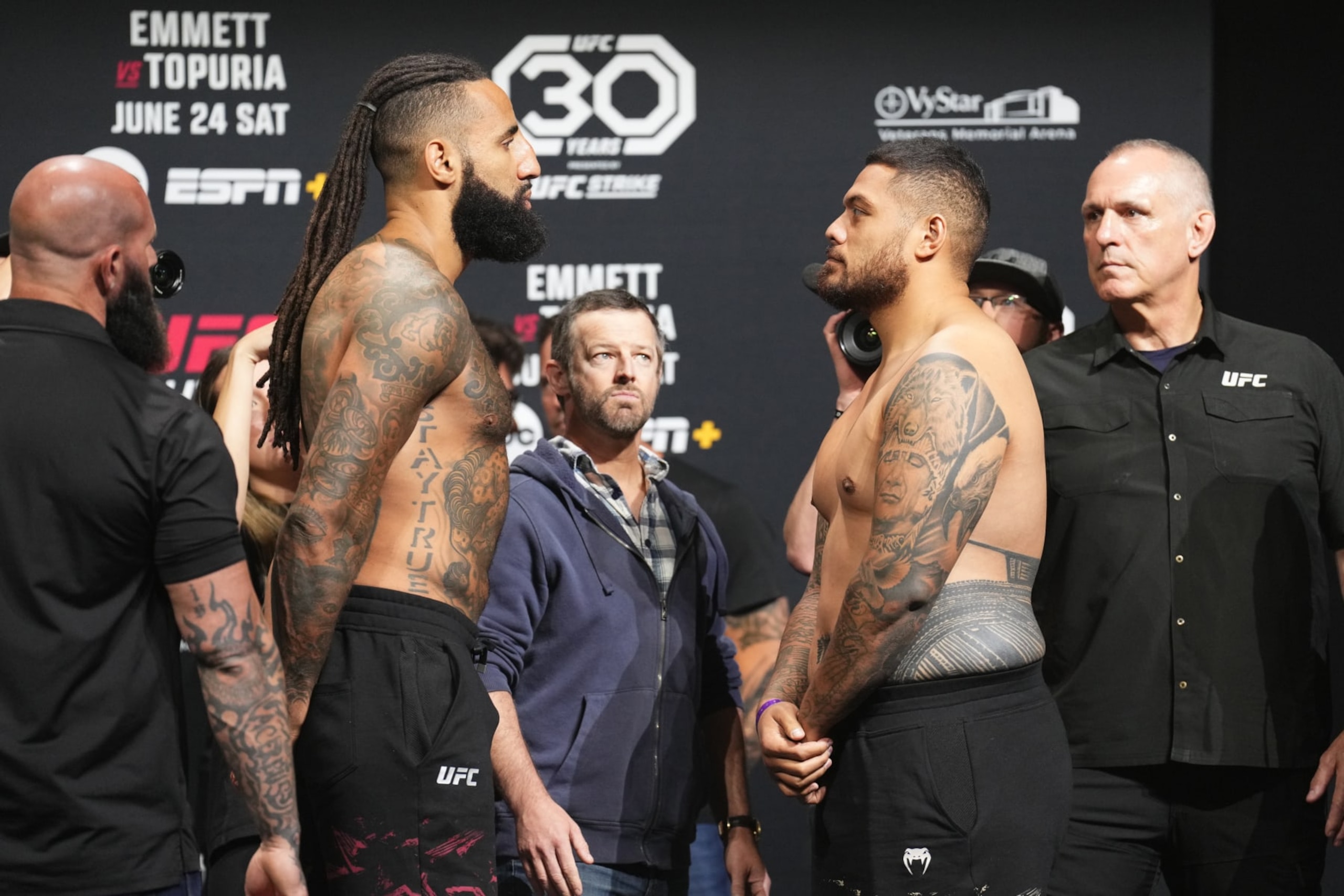 Austen Lane (left) and Justin Tafa (right)
