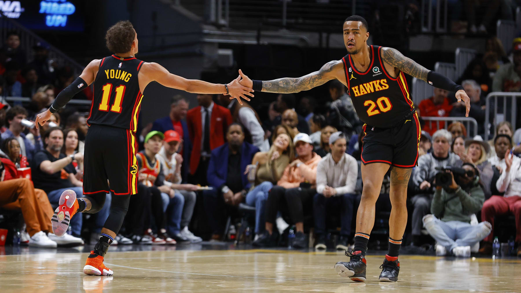 Trae Young and John Collins