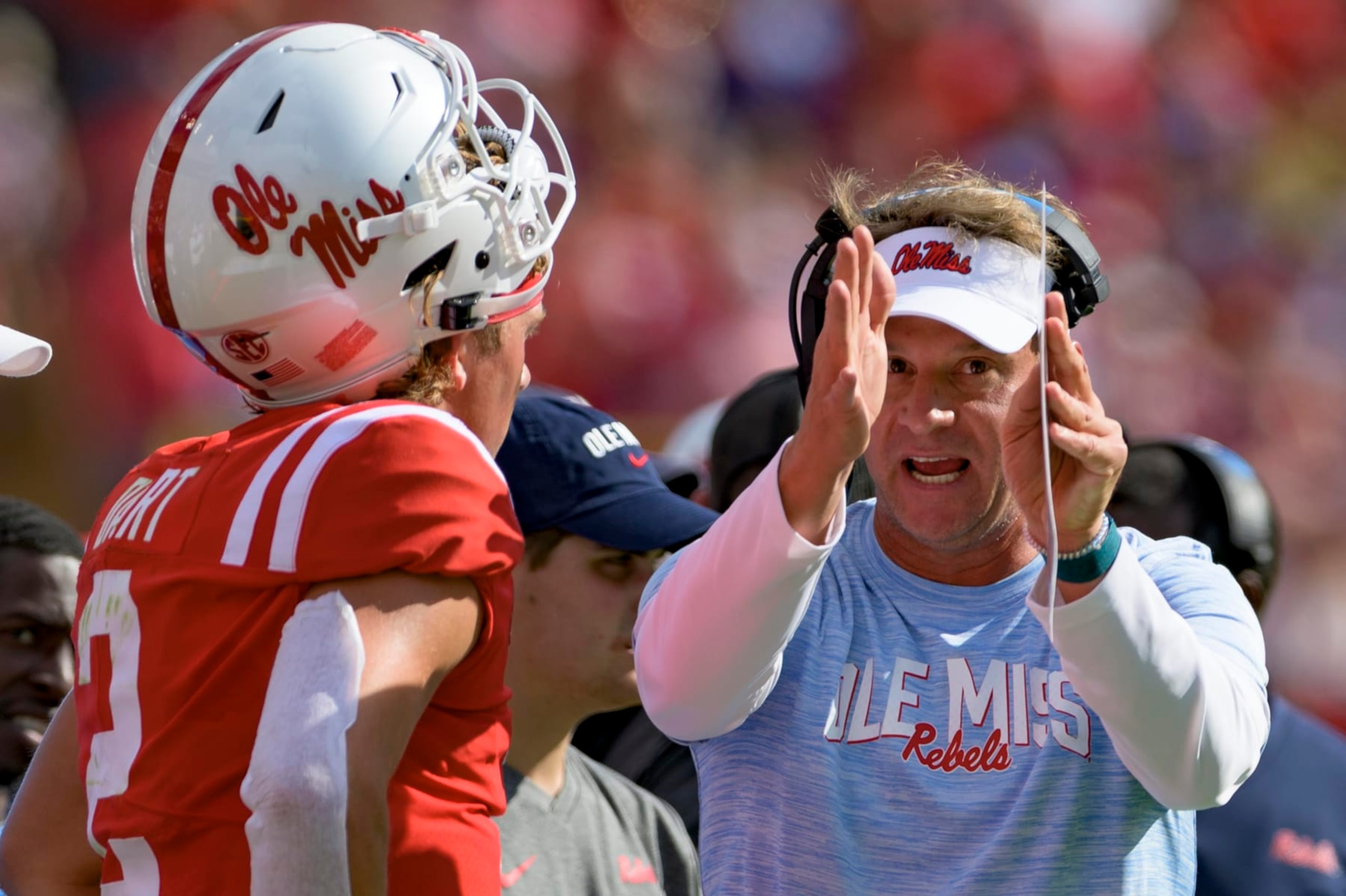 Jaxson Dart and Lane Kiffin