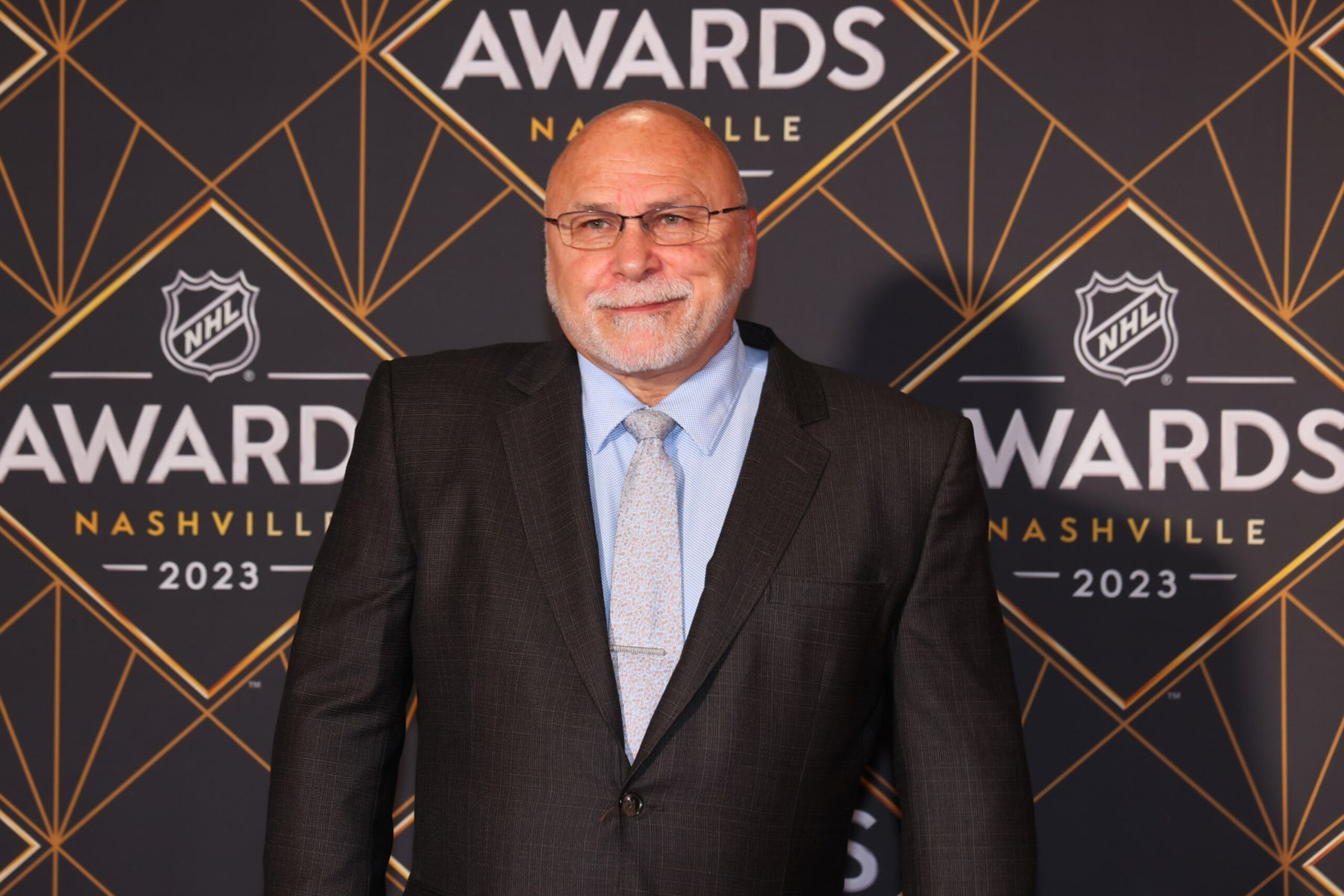 NASHVILLE, TENNESSEE - JUNE 26: General Manager Barry Trotz of the Nashville Predators is seen on the Red Carpet before the 2023 NHL Awards at Bridgestone Arena on June 26, 2023 in Nashville, Tennessee. (Photo by Bruce Bennett/Getty Images)