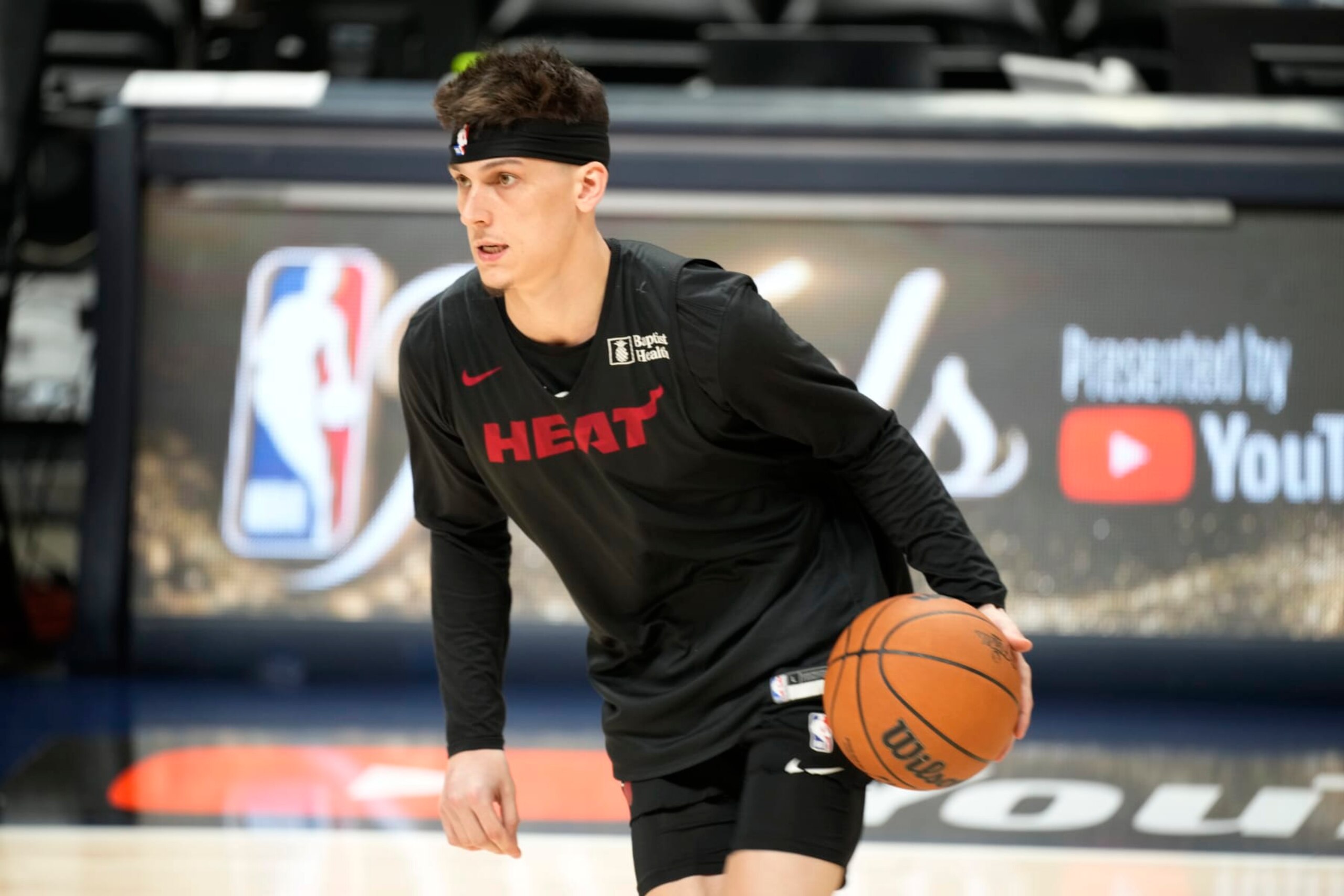 Miami Heat guard Tyler Herro takes part in practice for Game 2 of the NBA Finals, Saturday, June 3, 2023, in Denver. (AP Photo/David Zalubowski) Miami Heat guard Tyler Herro takes part in practice for Game 2 of the NBA Finals, Saturday, June 3, 2023, in Denver. (AP Photo/David Zalubowski)