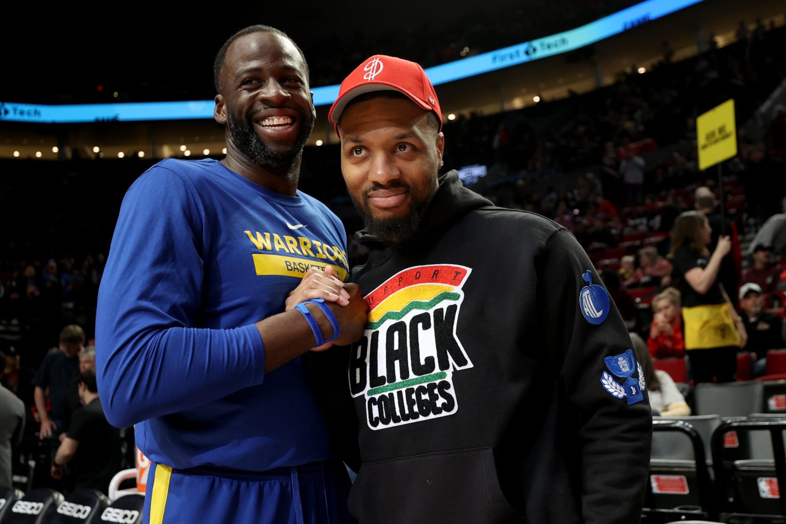 Draymond Green and Damian Lillard Draymond Green and Damian Lillard