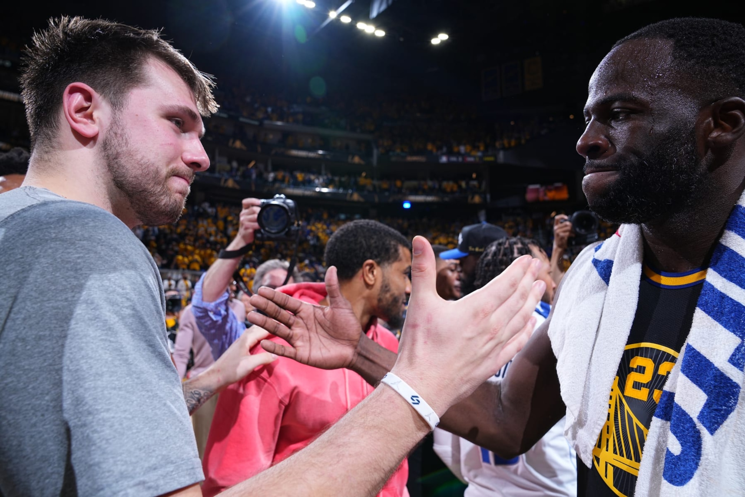 Luka DonÄiÄ and Draymond Green Luka DonÄiÄ and Draymond Green