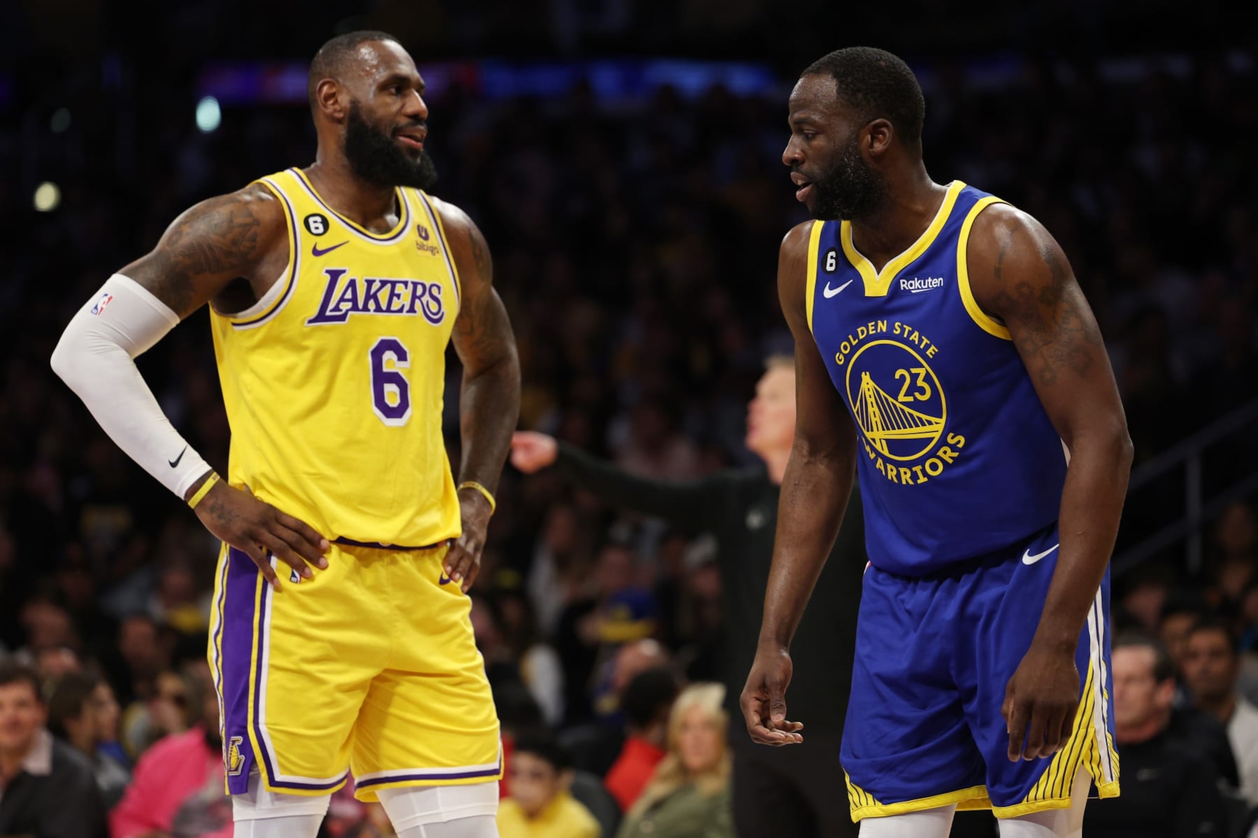 LeBron James and Draymond Green LeBron James and Draymond Green