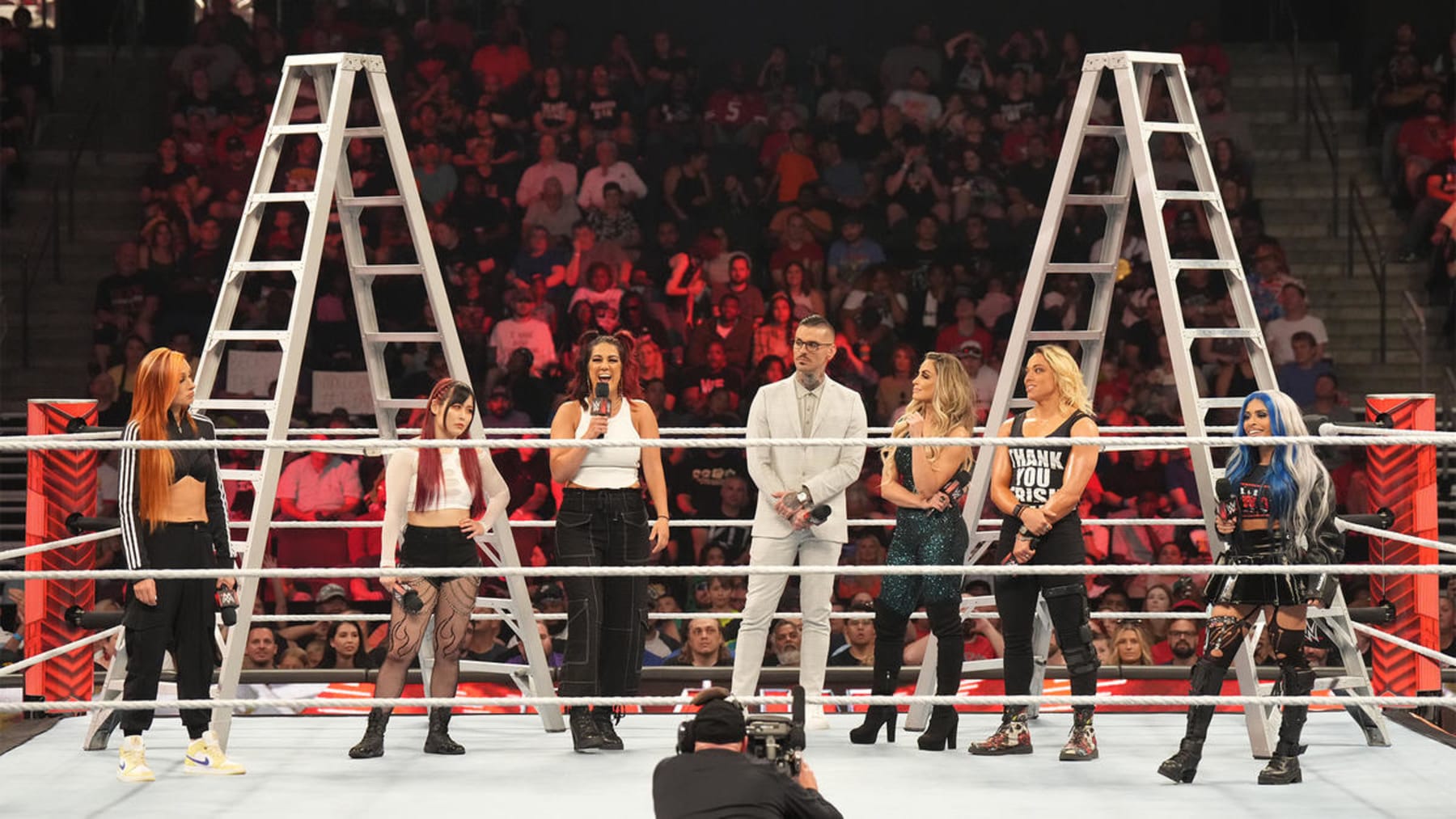 The women's MITB competitors.