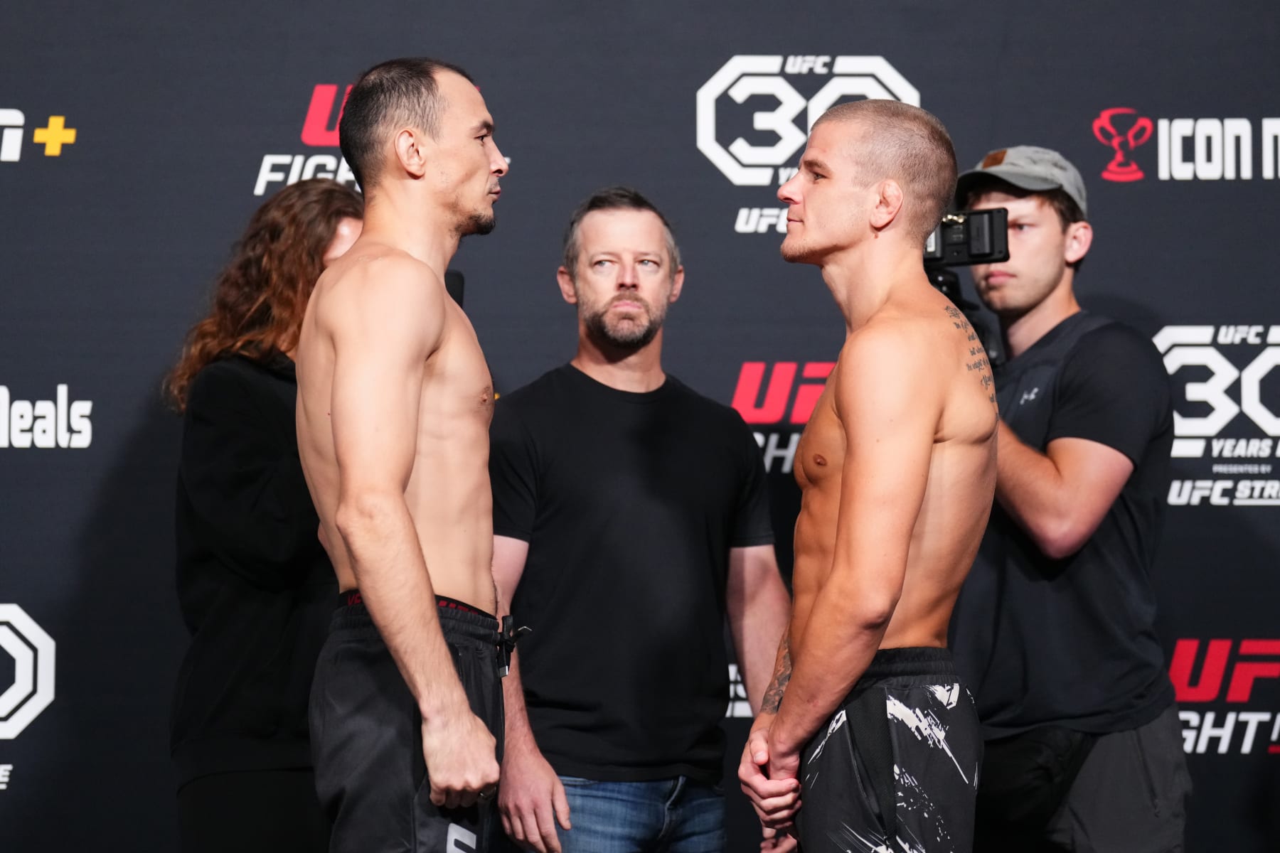 Damir Ismagulov (left) and Grant Dawson (right)
