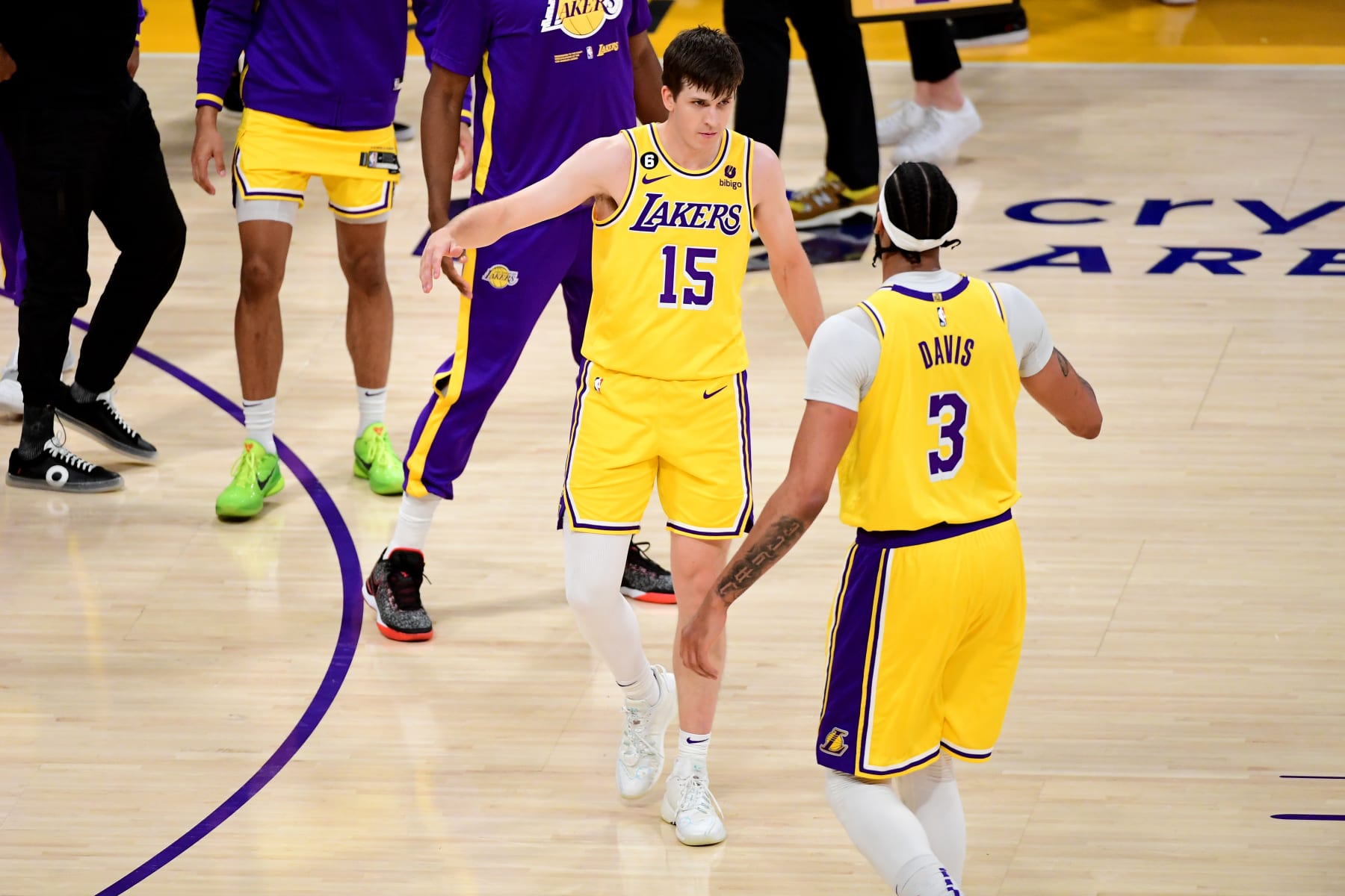 Austin Reaves and Anthony Davis