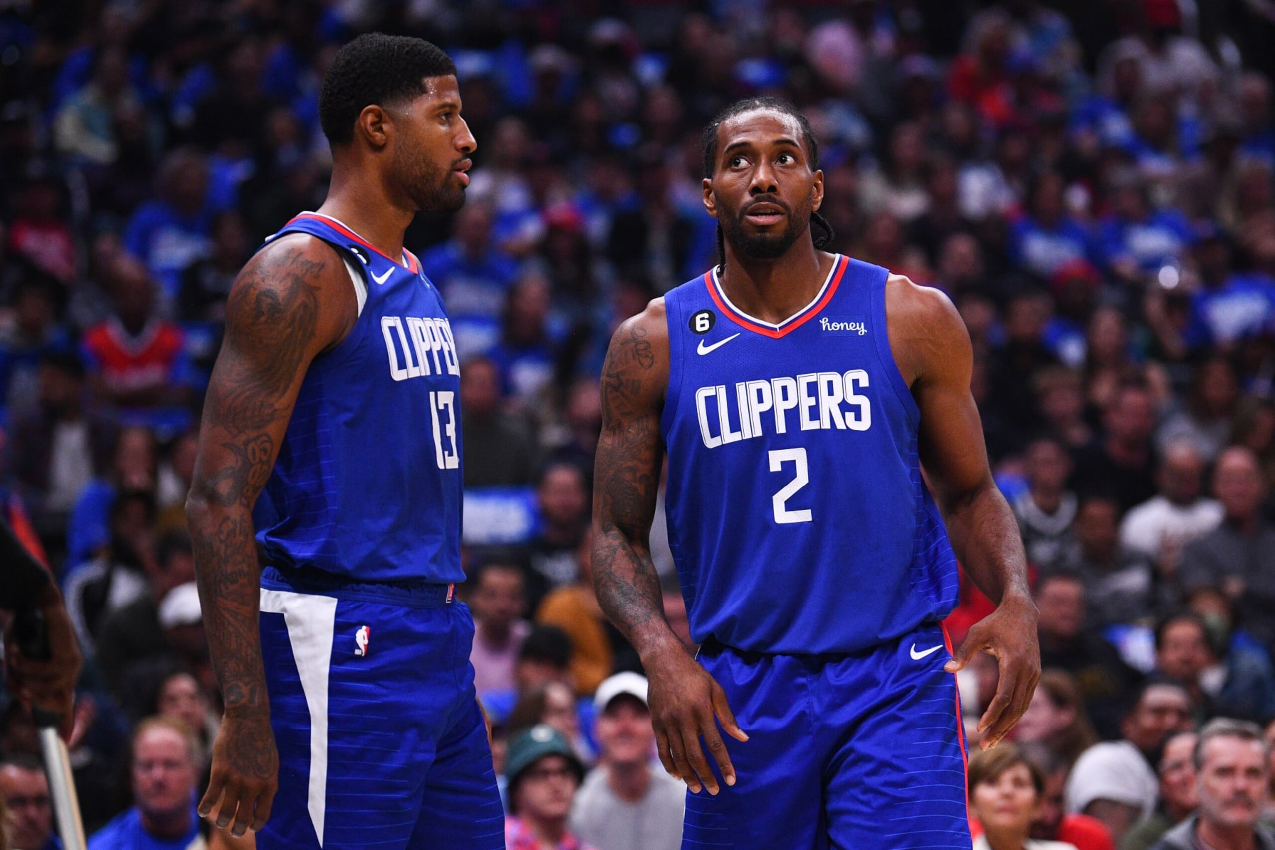 Paul George and Kawhi Leonard