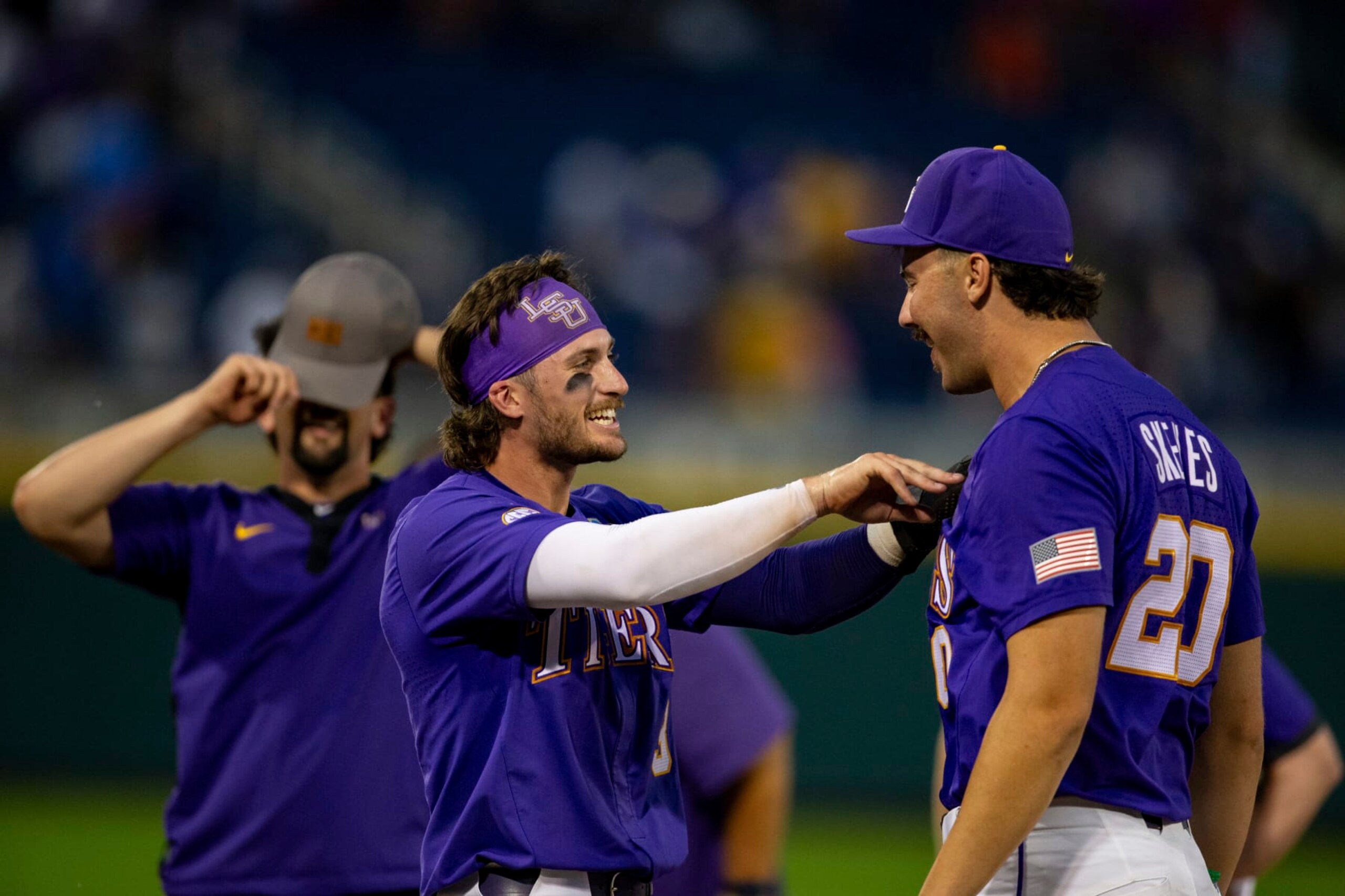 LSU's Dylan Crews (L) and Paul Skenes (R)
