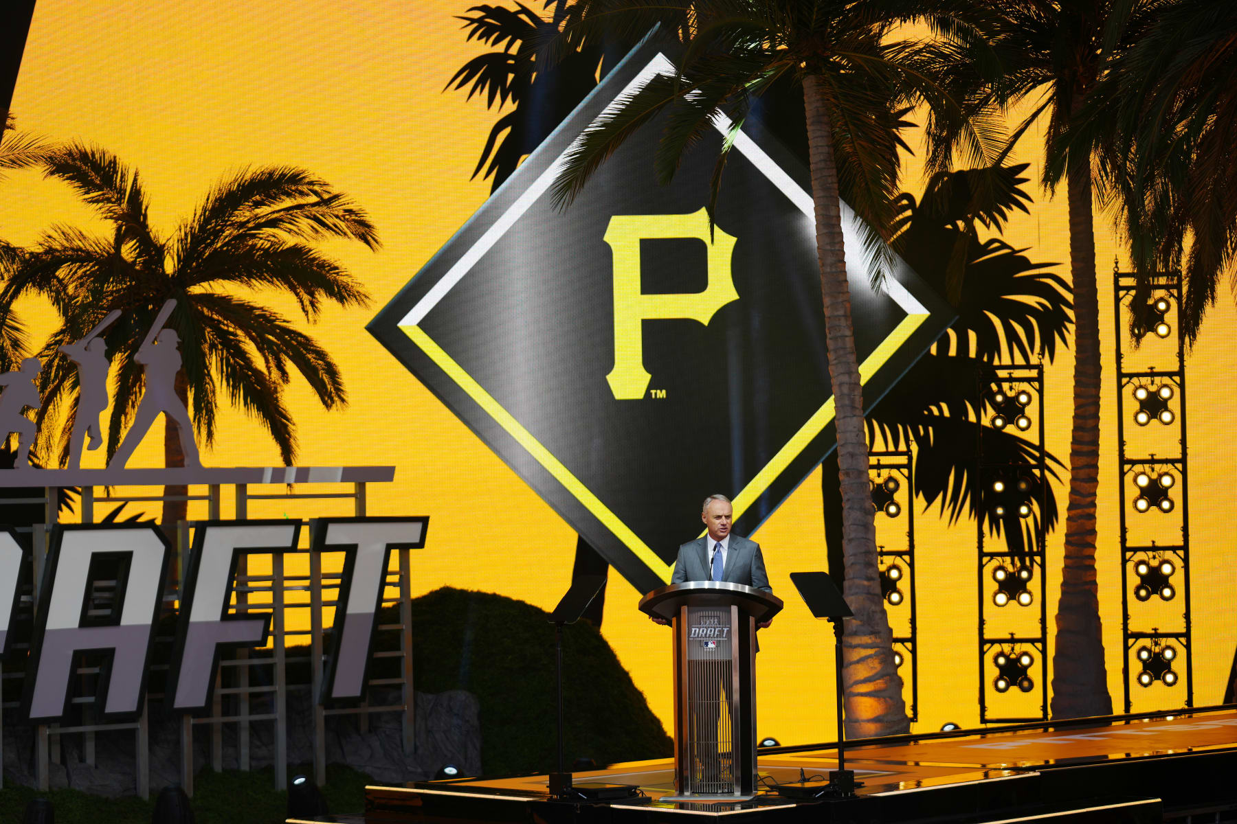 MLB commissioner Rob Manfred at the 2022 draft