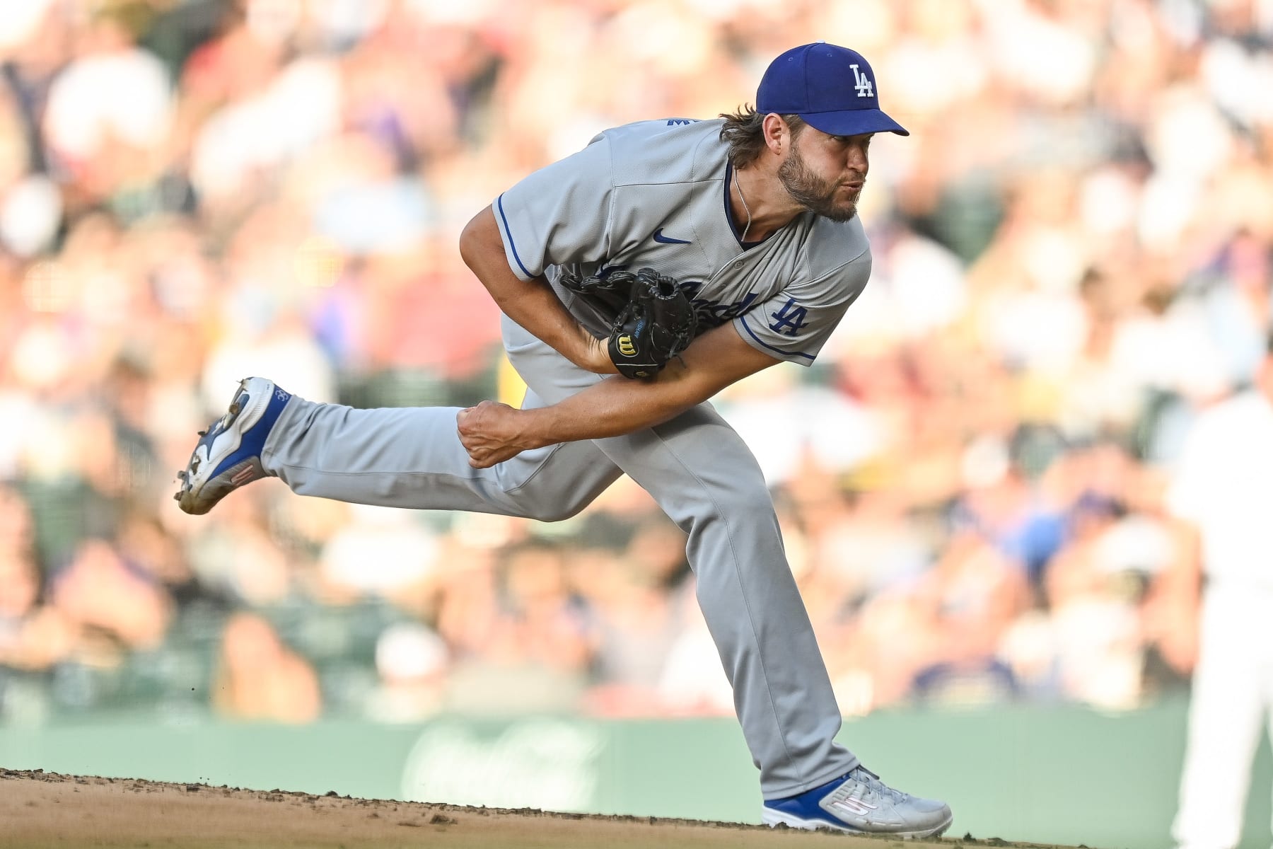 DENVER, CO - JUNE 27: Los Angeles Dodgers starting pitcher Clayton Kershaw #22 pitches in the second inning during a game between the Los Angeles Dodgers and the Colorado Rockies at Coors Field on June 27, 2023 in Denver, Colorado. (Photo by Dustin Bradford/Icon Sportswire via Getty Images)