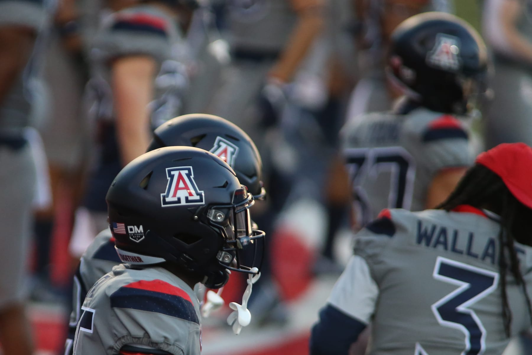 TUCSON, AZ - DECEMBER 05: Arizona Wildcats logo on a football helmet during a college football game between the Colorado Buffaloes and Arizona Wildcats on December 5, 2020, at Arizona Stadium in Tucson, AZ. (Photo by Jacob Snow/Icon Sportswire via Getty Images) TUCSON, AZ - DECEMBER 05: Arizona Wildcats logo on a football helmet during a college football game between the Colorado Buffaloes and Arizona Wildcats on December 5, 2020, at Arizona Stadium in Tucson, AZ. (Photo by Jacob Snow/Icon Sportswire via Getty Images)