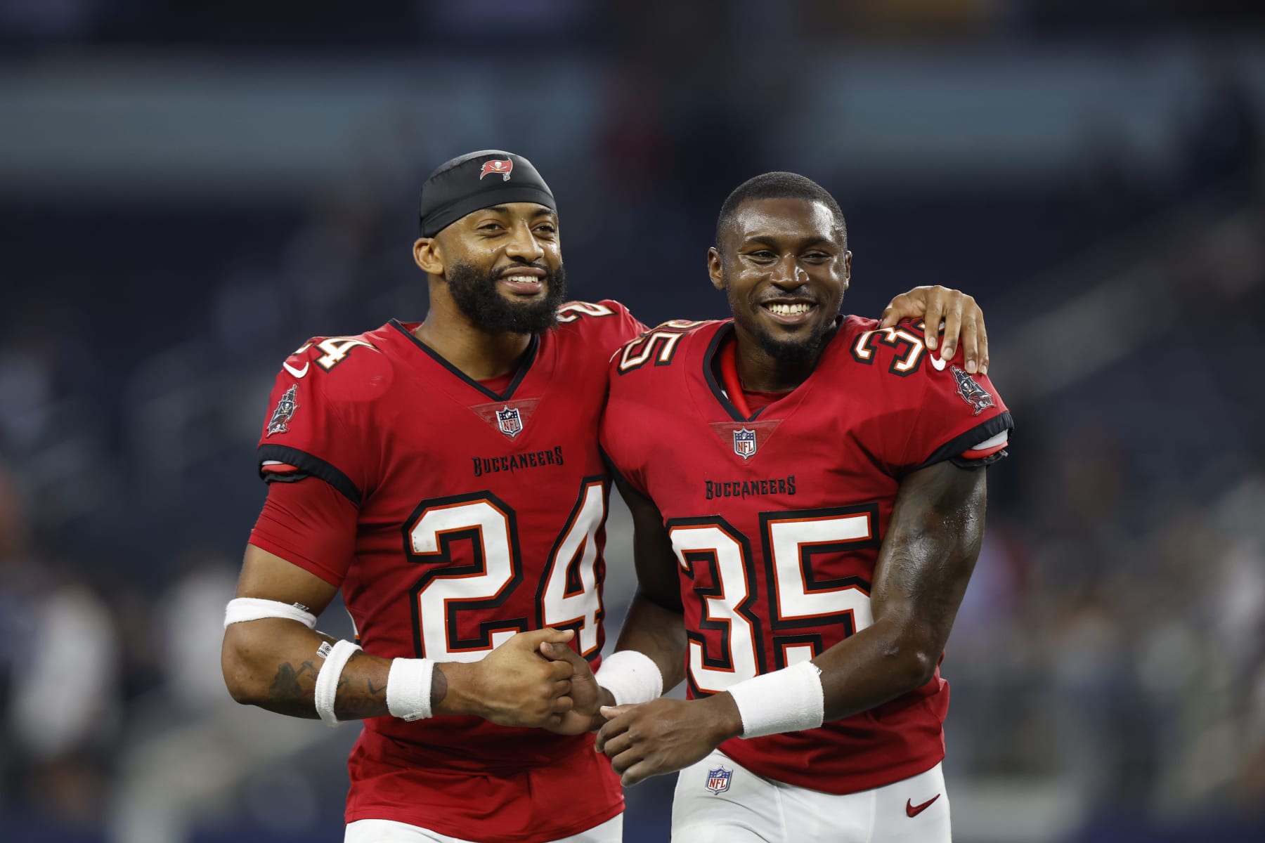 Carlton Davis III and Jamel Dean