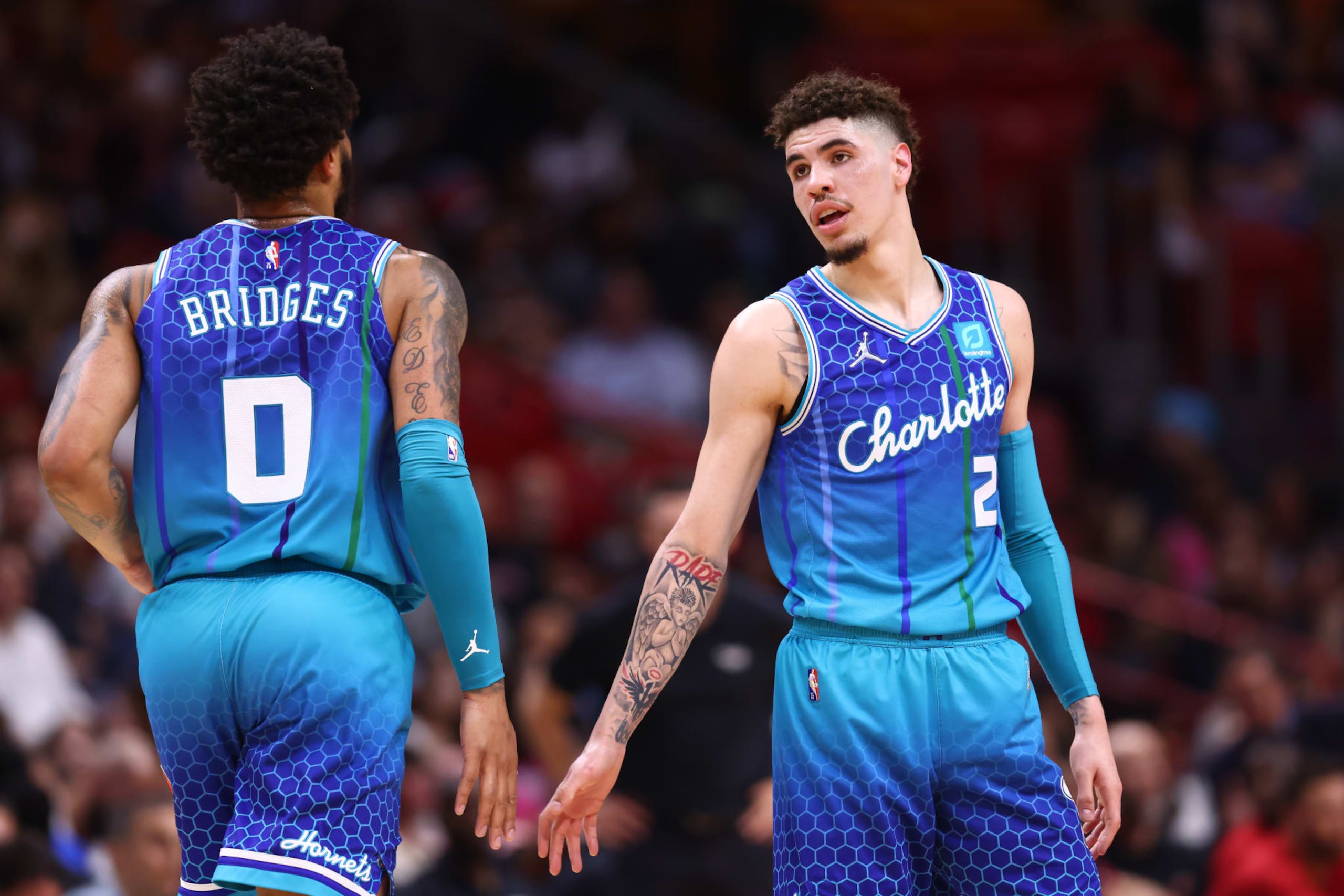 Miles Bridges and LaMelo Ball