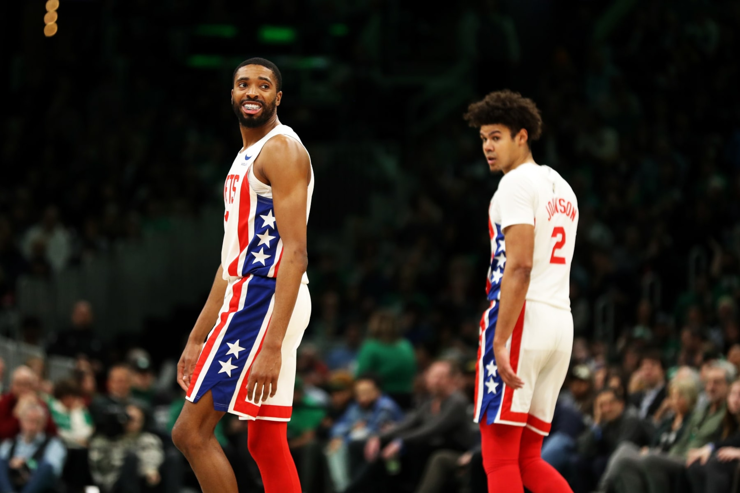 Mikal Bridges and Cameron Johnson