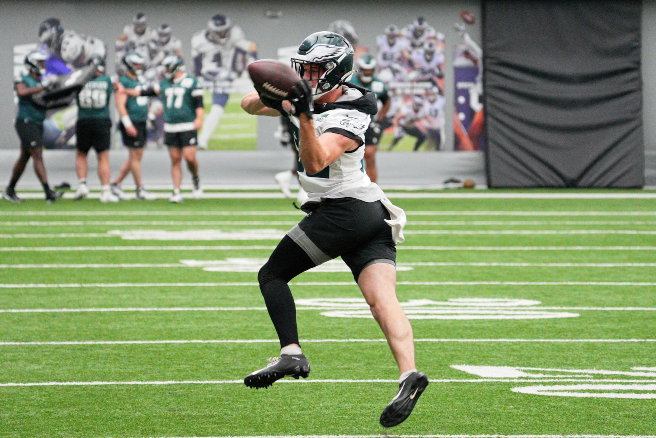 PHILADELPHIA, PA - JUNE 08: Philadelphia Eagles safety Reed Blankenship (32) participates in the Philadelphia Eagles OTA on June 8, 2023 at the NovaCare Complex in Philadelphia, PA. (Photo by Andy Lewis/Icon Sportswire via Getty Images)