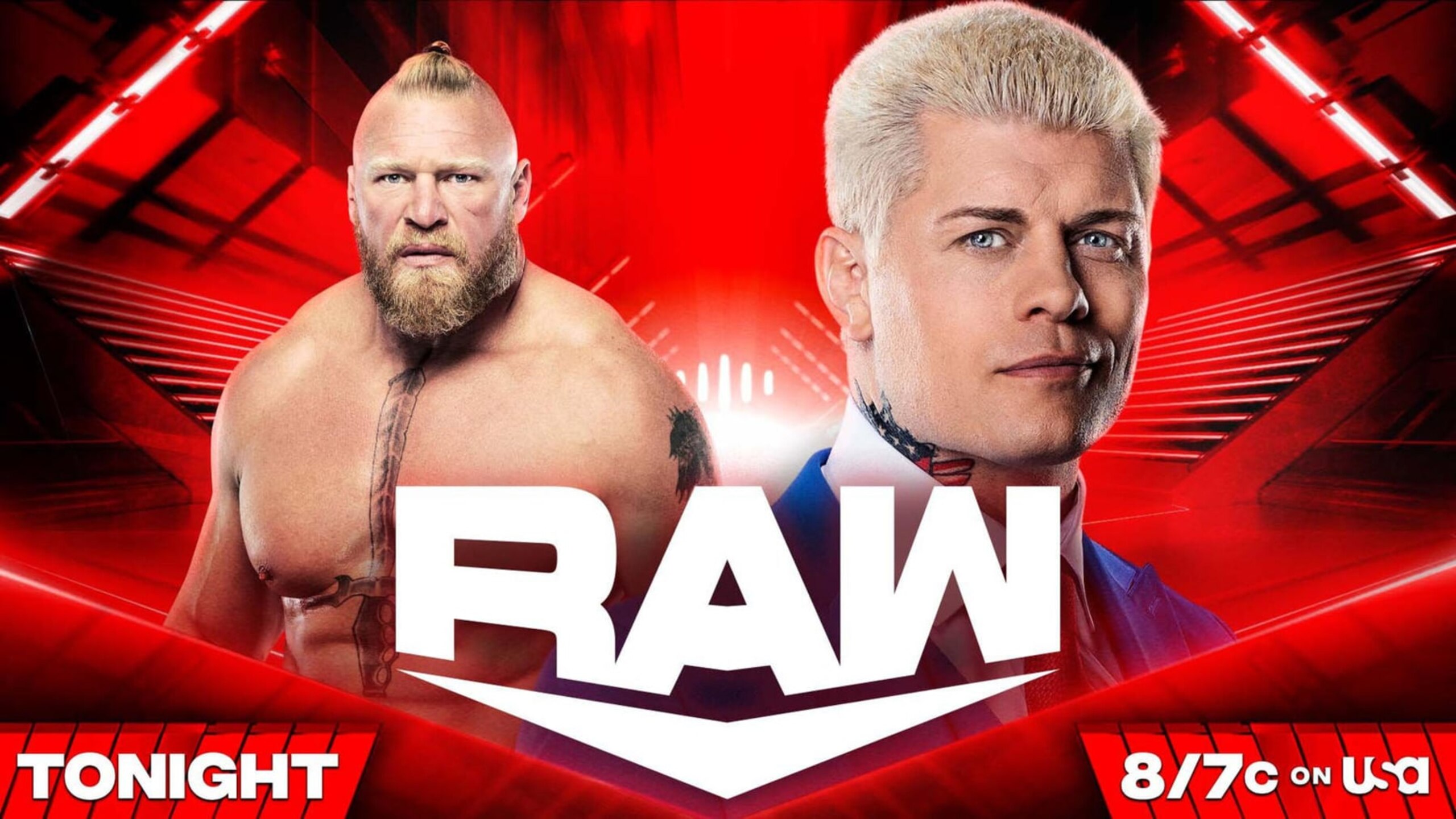 Brock Lesnar and Cody Rhodes.