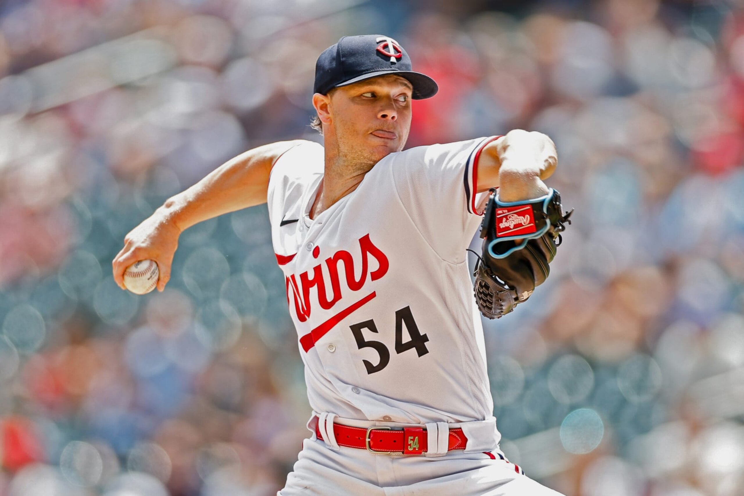 MINNEAPOLIS, MINNESOTA - JULY 8: Sonny Gray #54 of the Minnesota Twins pitches in the first inning against the Baltimore Orioles at Target Field on July 8, 2023 in Minneapolis, Minnesota. (Photo by David Berding/Getty Images)