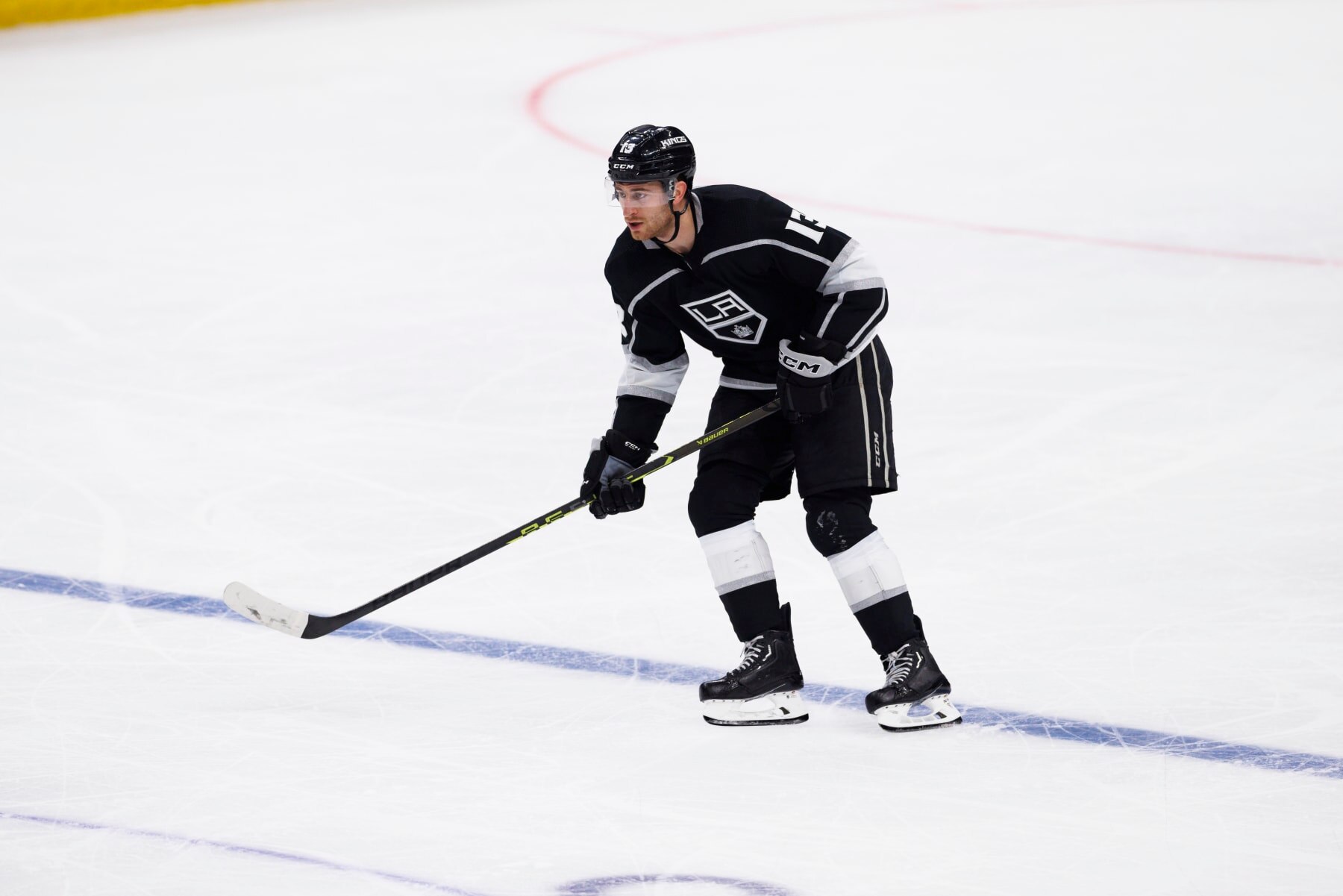 LOS ANGELES, CA - APRIL 23: Los Angeles Kings right wing Gabriel Vilardi (13) skates during an NHL First Round Western Conference Playoff game between the Edmonton Oilers and the Los Angeles Kings on April 23, 2023, at the Crypto.com Arena in Los Angeles, CA. (Photo by Ric Tapia/Icon Sportswire via Getty Images)