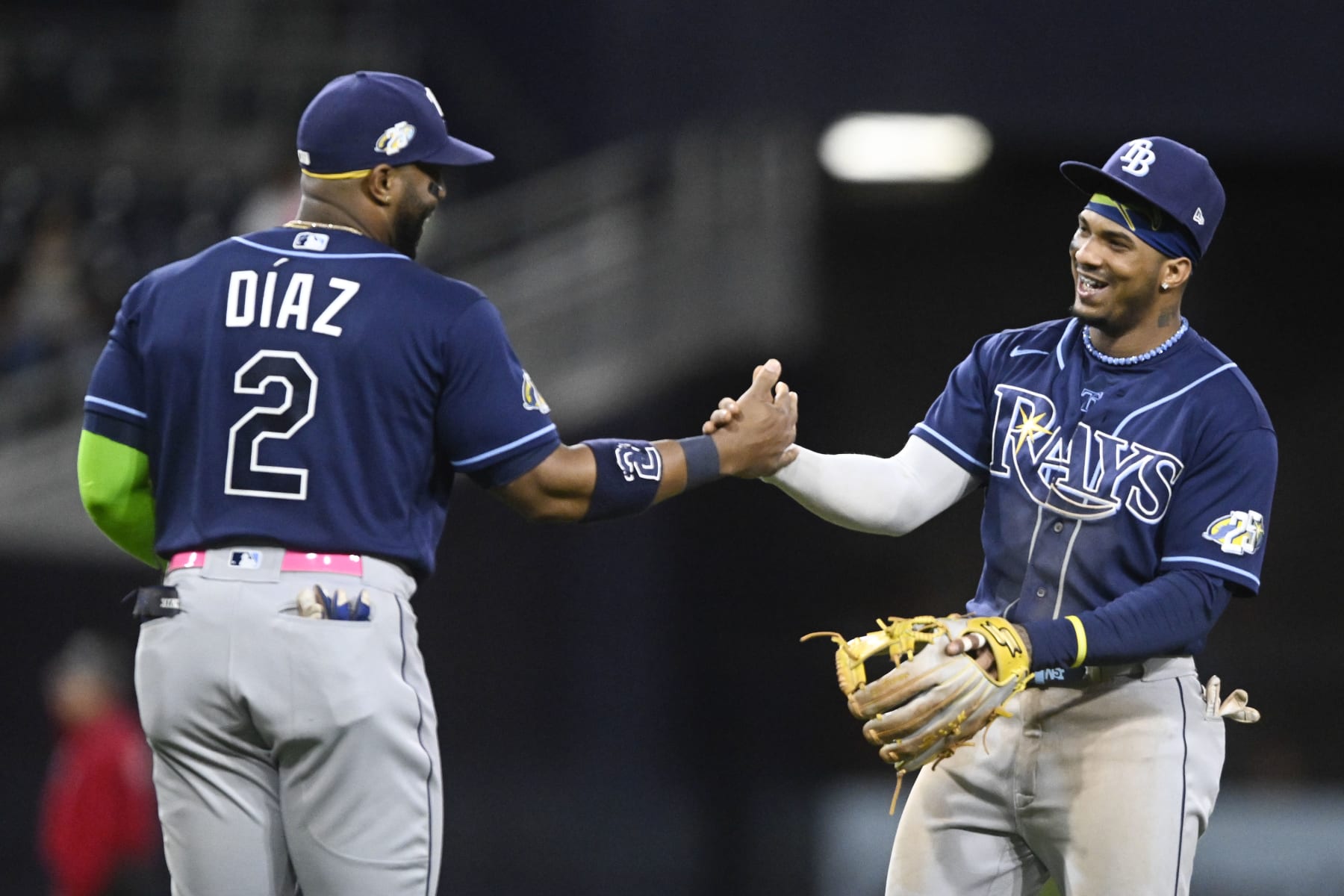 Yandy Díaz (L) and Wander Franco (R)