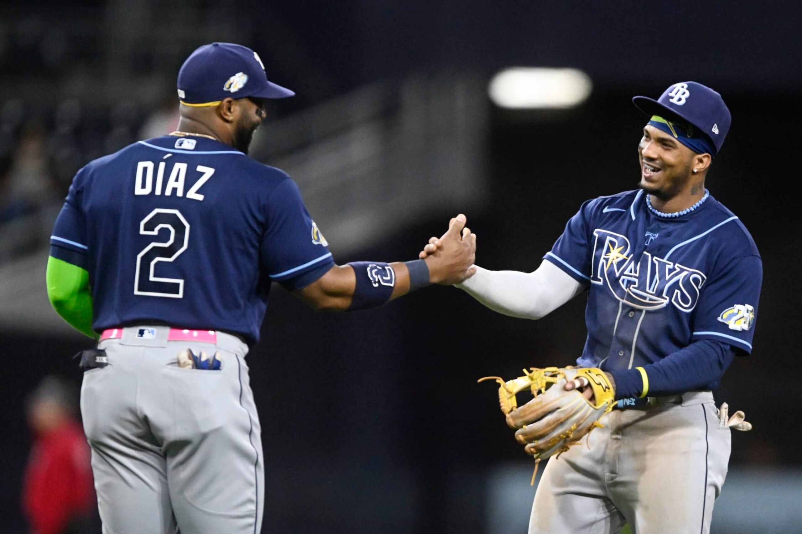 Yandy Díaz (L) and Wander Franco (R)