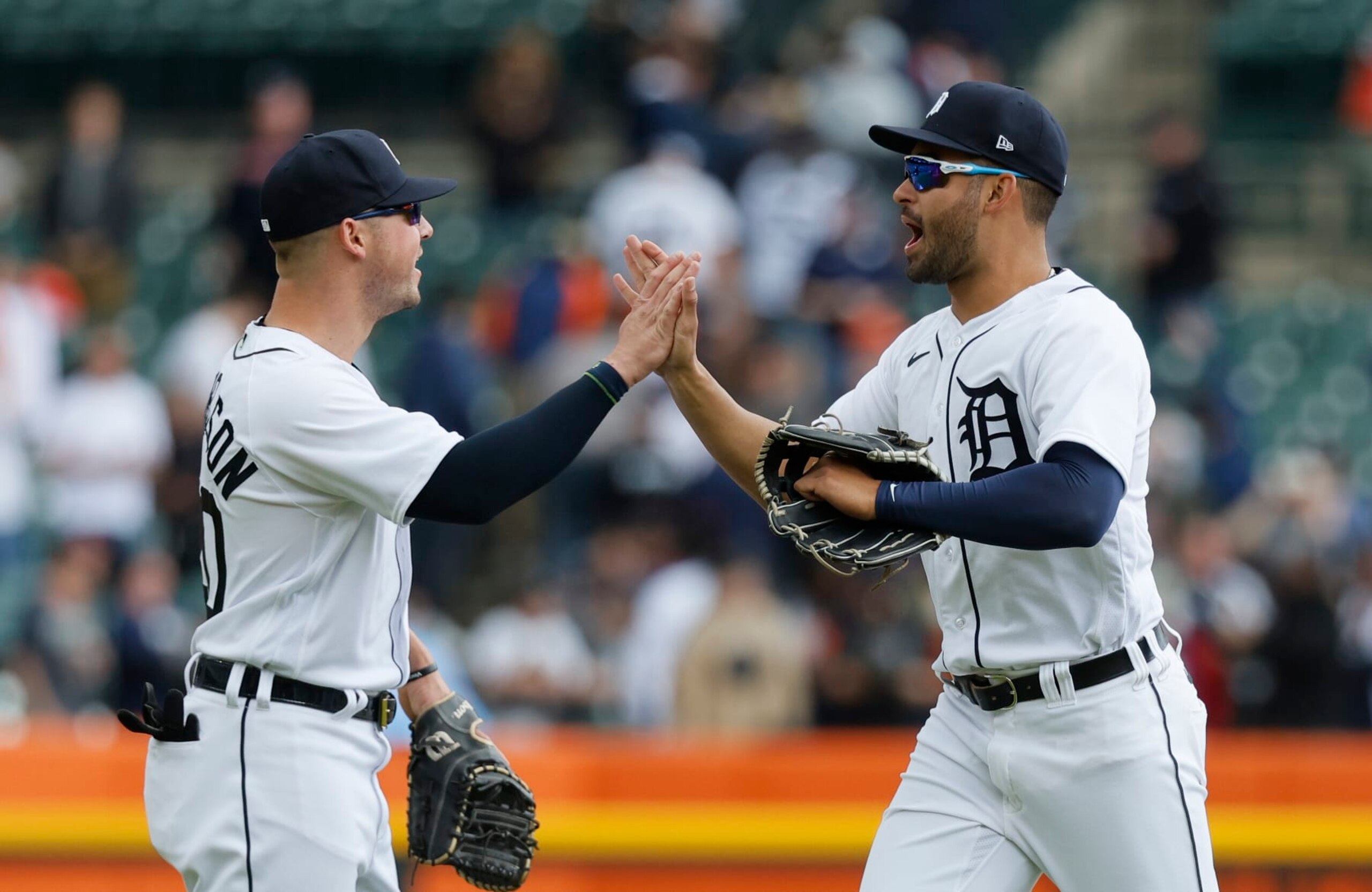 Detroit's Spencer Torkelson (L) and Riley Greene (R)