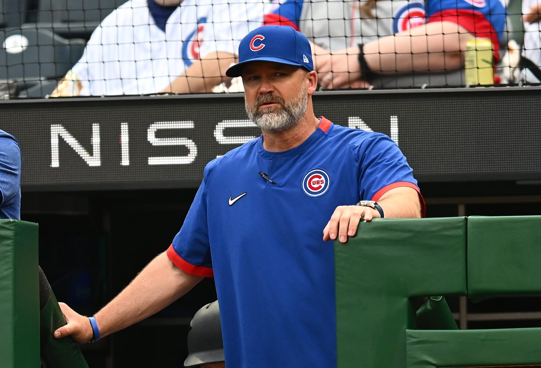 PITTSBURGH, PA - JUNE 20:  Manager David Ross of the Chicago Cubs looks on during the game against the Pittsburgh Pirates at PNC Park on June 20, 2023 in Pittsburgh, Pennsylvania. (Photo by Joe Sargent/Getty Images)