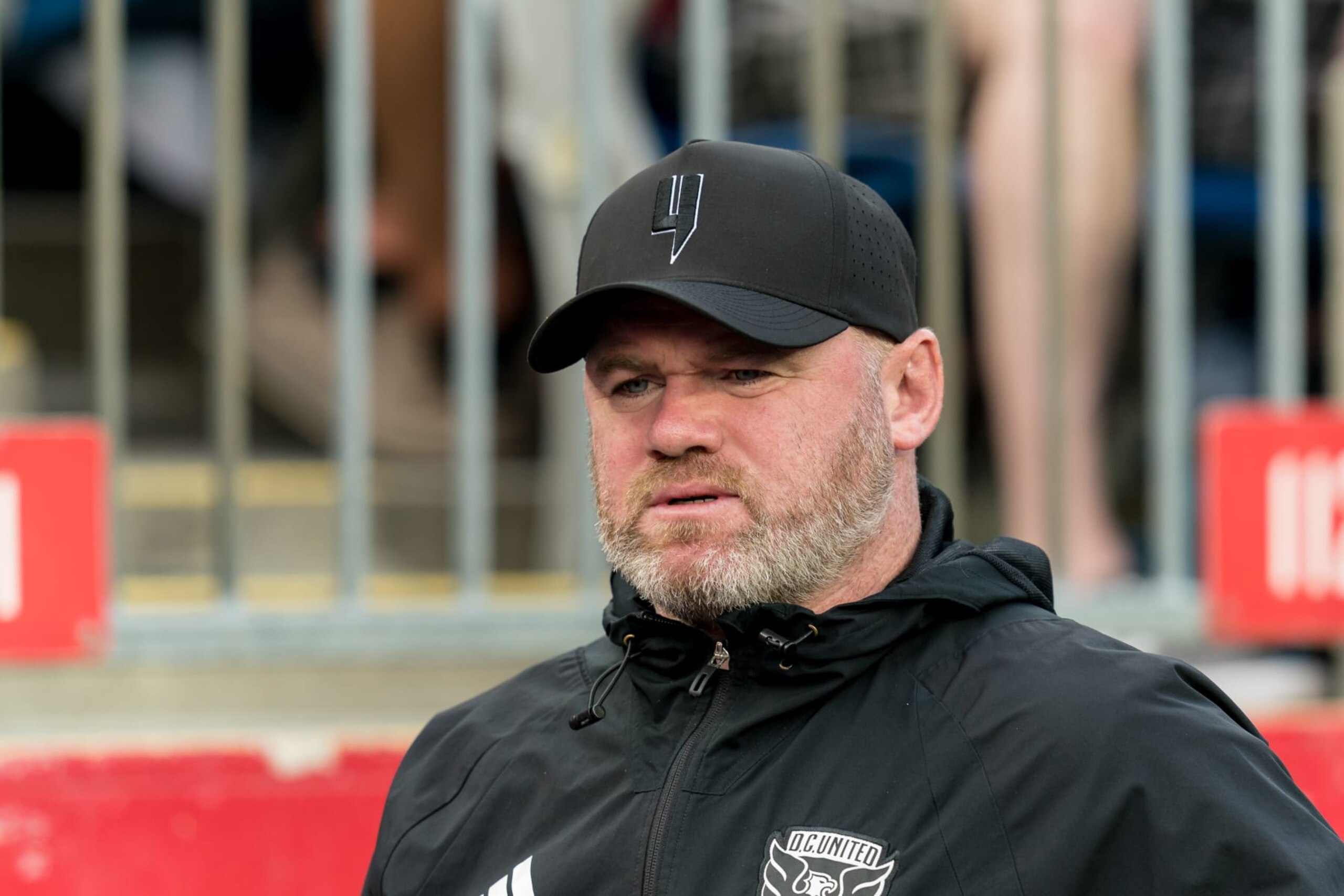 FOXBOROUGH, MA - JULY 15: Coach Wayne Rooney of D.C. United before a game between D.C. United and New England Revolution at Gillette Stadium on July 15, 2023 in Foxborough, Massachusetts. (Photo by Andrew Katsampes/ISI Photos/Getty Images). FOXBOROUGH, MA - JULY 15: Coach Wayne Rooney of D.C. United before a game between D.C. United and New England Revolution at Gillette Stadium on July 15, 2023 in Foxborough, Massachusetts. (Photo by Andrew Katsampes/ISI Photos/Getty Images).