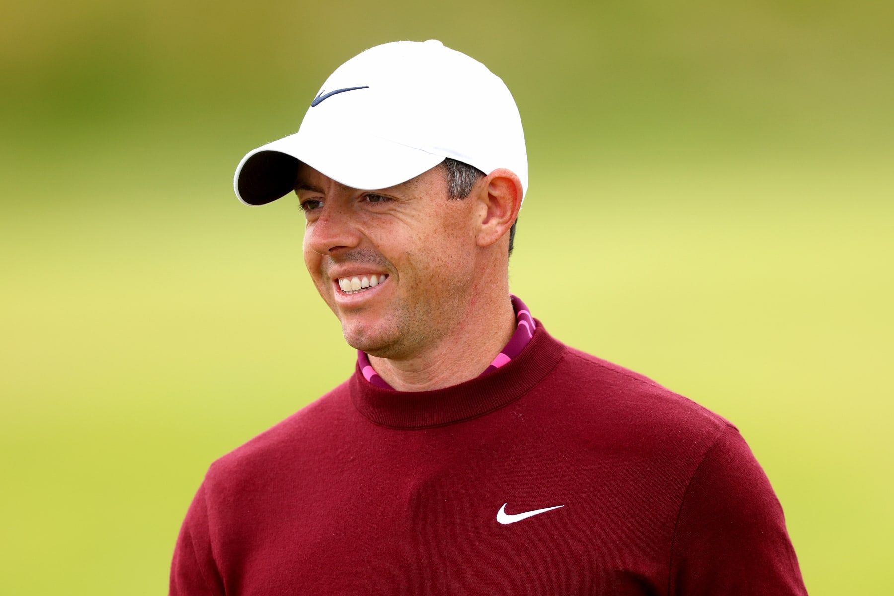 HOYLAKE, ENGLAND - JULY 18: Rory McIlroy of Northern Ireland on the 15th hole prior to The 151st Open at Royal Liverpool Golf Club on July 18, 2023 in Hoylake, England. (Photo by Andrew Redington/Getty Images)