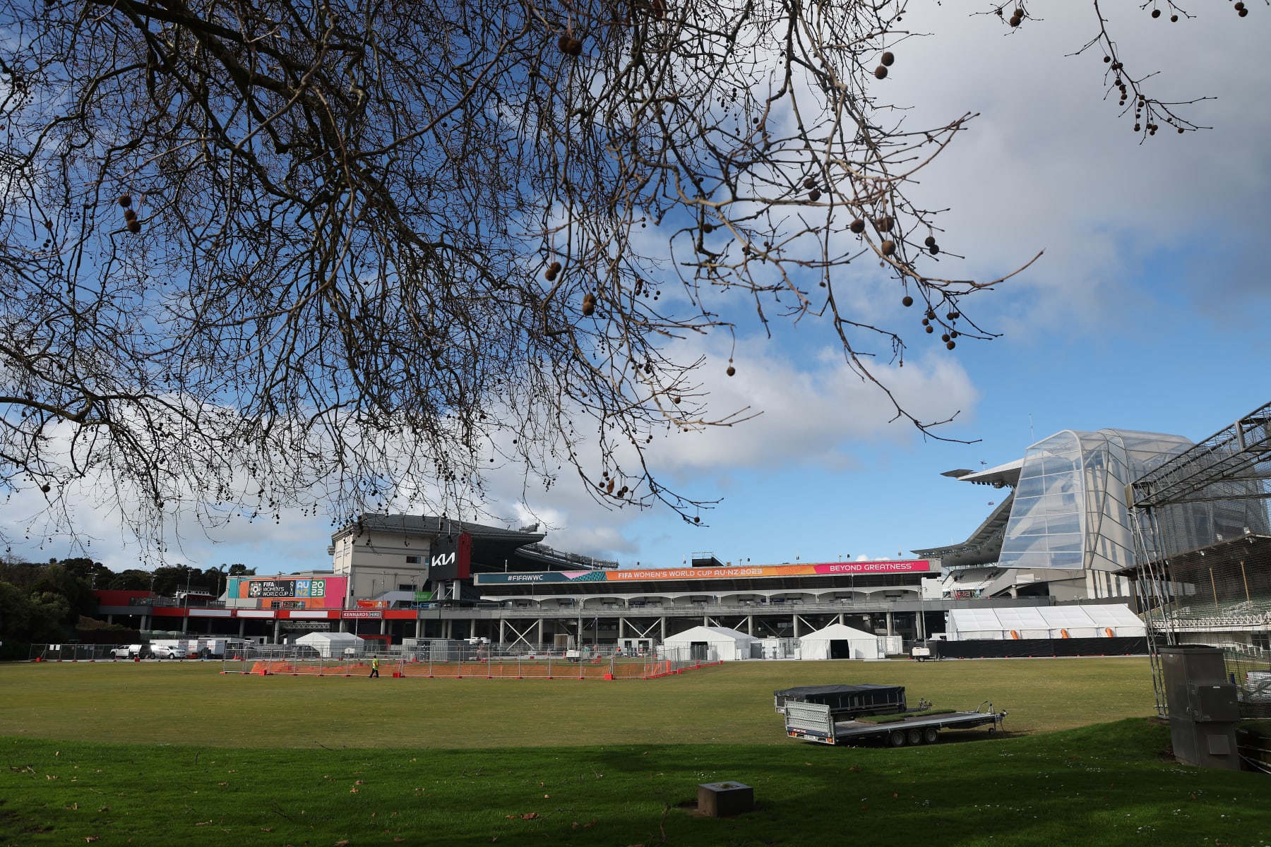 AUCKLAND, NEW ZEALAND - JULY 11: Eden Park is pictured ahead of the FIFA World Cup Australia & New Zealand 2023  on July 11, 2023 in Auckland, New Zealand. (Photo by Phil Walter/Getty Images)