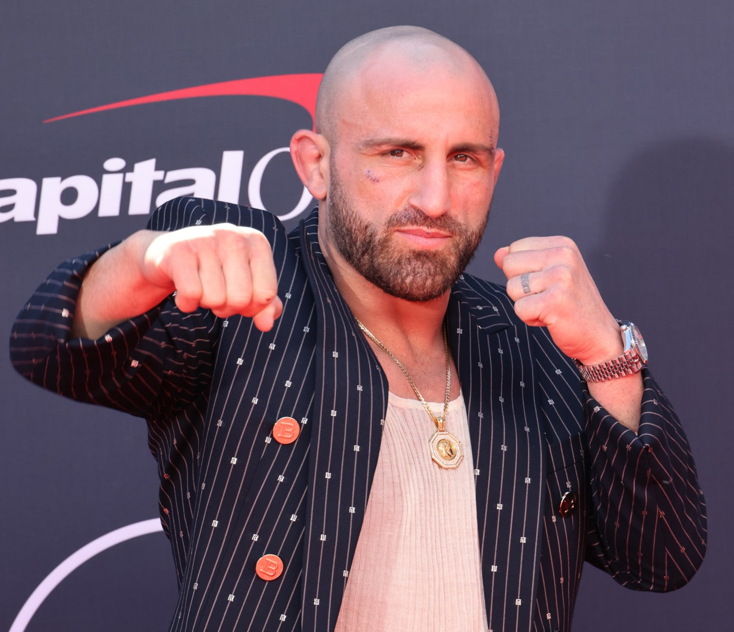 HOLLYWOOD, CALIFORNIA - JULY 12: Alexander Volkanovski
attends the 2023 ESPYs Awards at the Dolby Theatre on July 12, 2023 in Hollywood, California. (Photo by David Livingston/FilmMagic) HOLLYWOOD, CALIFORNIA - JULY 12: Alexander Volkanovski
attends the 2023 ESPYs Awards at the Dolby Theatre on July 12, 2023 in Hollywood, California. (Photo by David Livingston/FilmMagic)