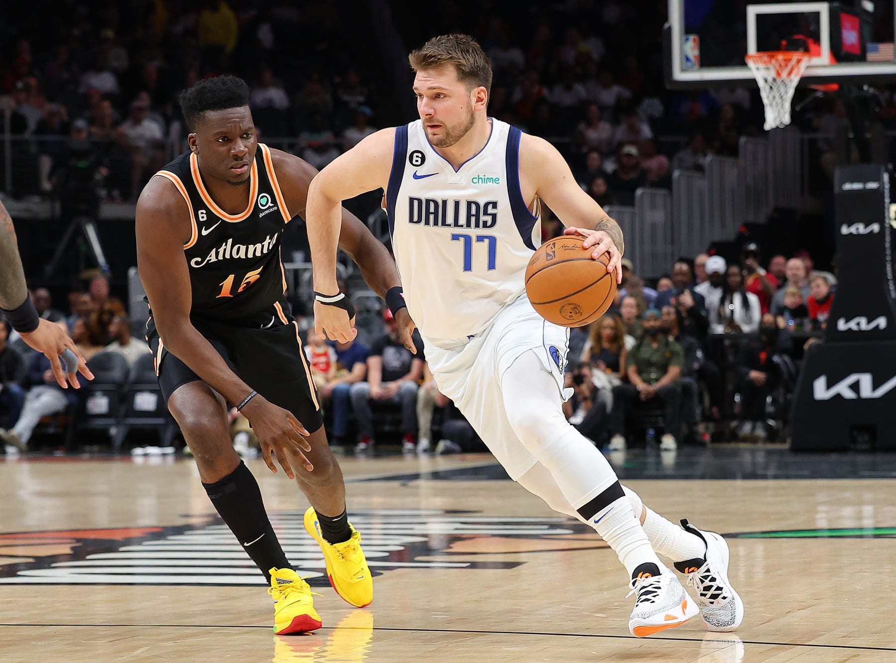 Clint Capela and Luka DonÄiÄ