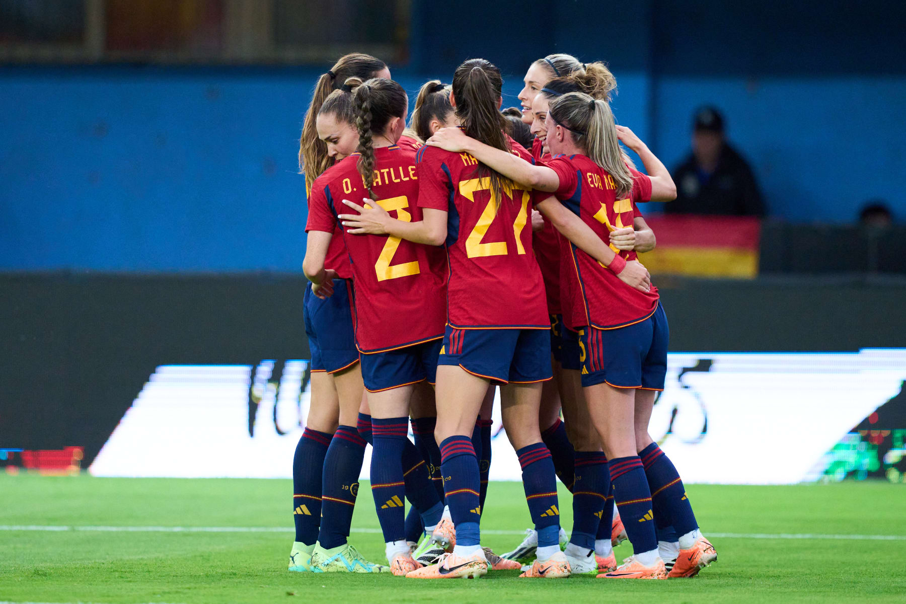 AVILES, SPAIN - JUNE 29: Alexia Putellas celebrates after scoring goal during the international friendly match between Spain Women and Panama Women at Estadio Roman Suarez Puerta on June 29, 2023 in Aviles, Spain. (Photo by Juan Manuel Serrano Arce/Getty Images)